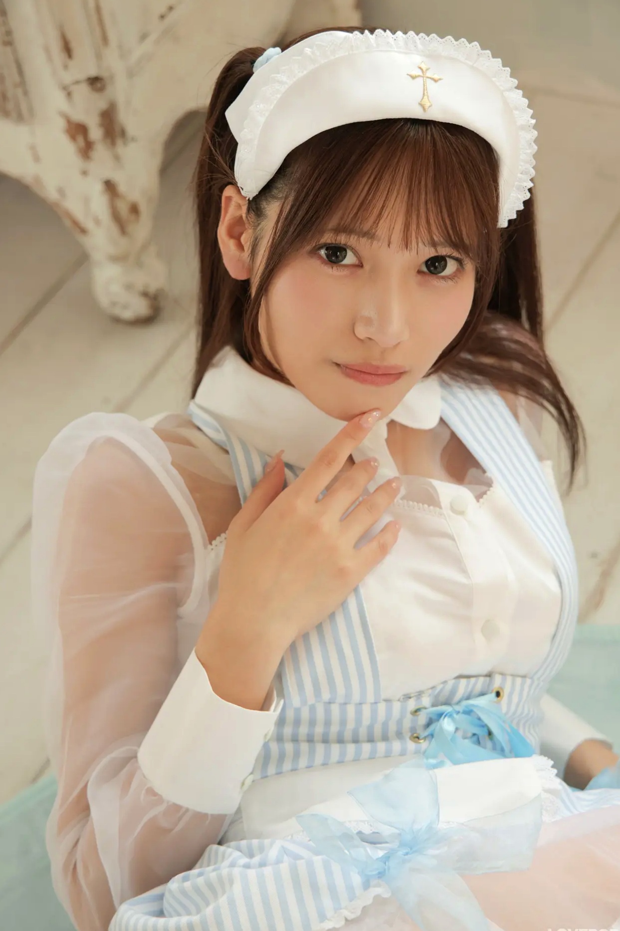 [LOVEPOP] Asuka Nekomiya 猫宮あすか Photoset 06 蓝白萌系护士制服白丝写真