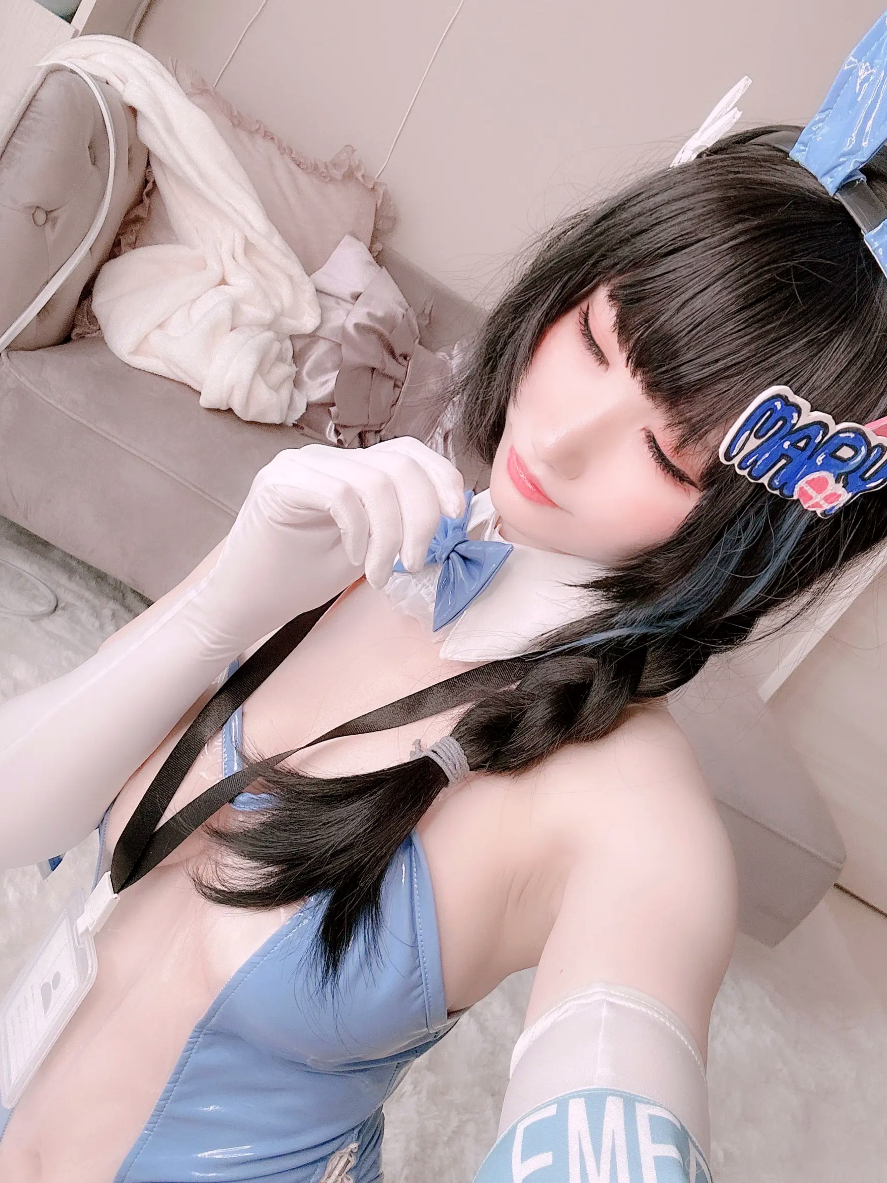 [Cosplay][my suite] Atsuki あつき - Mary Bunny!! 蓝白兔女郎性感私房写真
