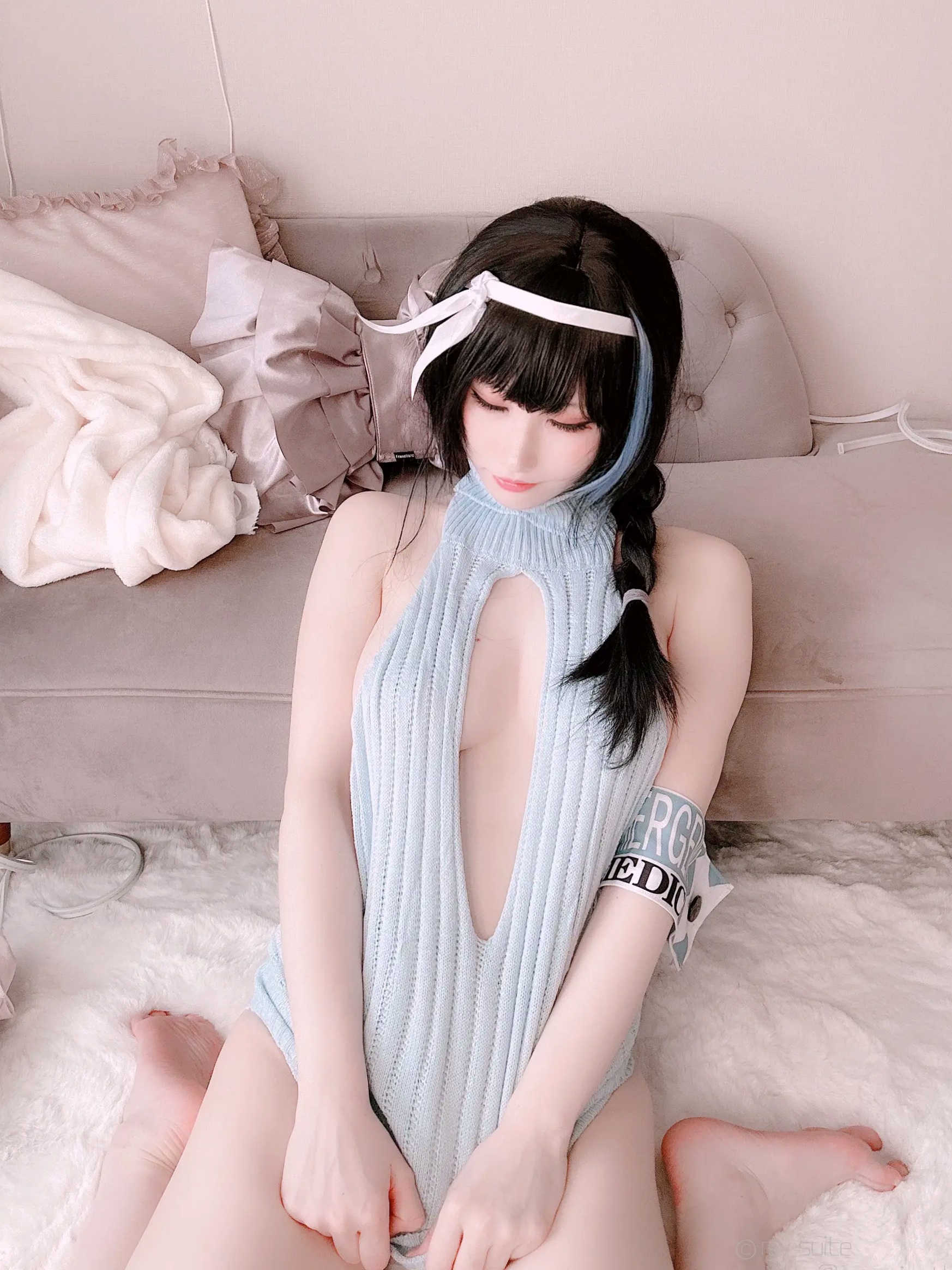 [Cosplay][my suite] Atsuki あつき - Mary Bunny!! 蓝白兔女郎性感私房写真