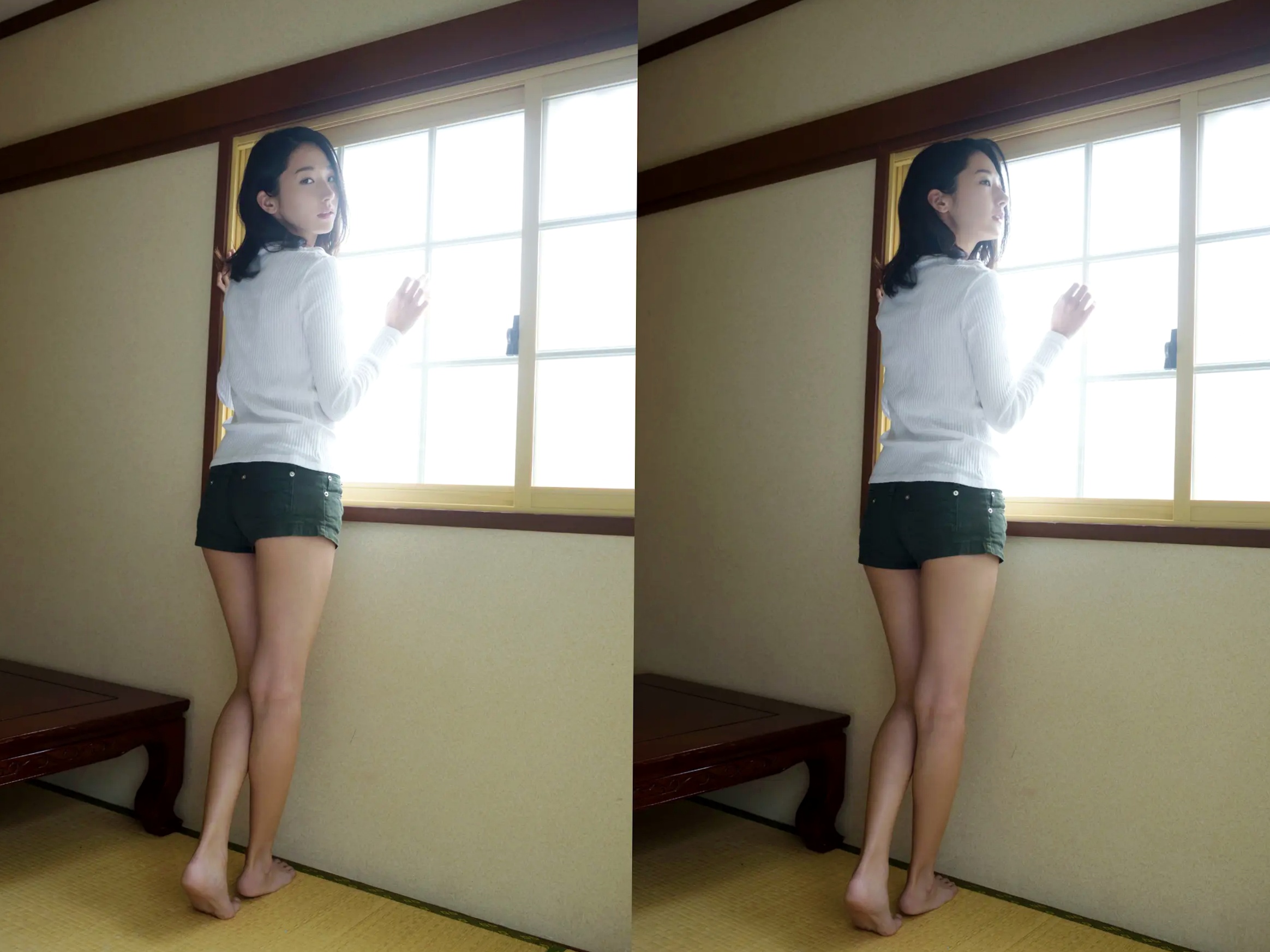 大塚び流 - 美女健身教练 日系居家瑜伽服性感私房写真