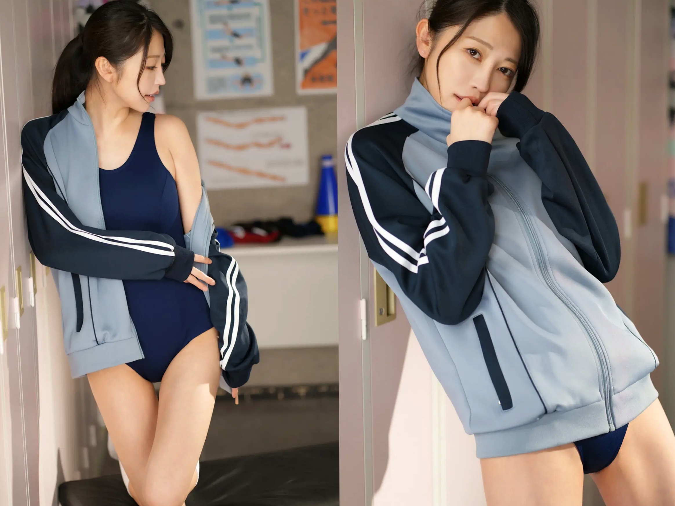 森日向子《僕は、誘惑教師に恋をする Class.02》知性女教师黑丝内衣与泳装诱惑写真