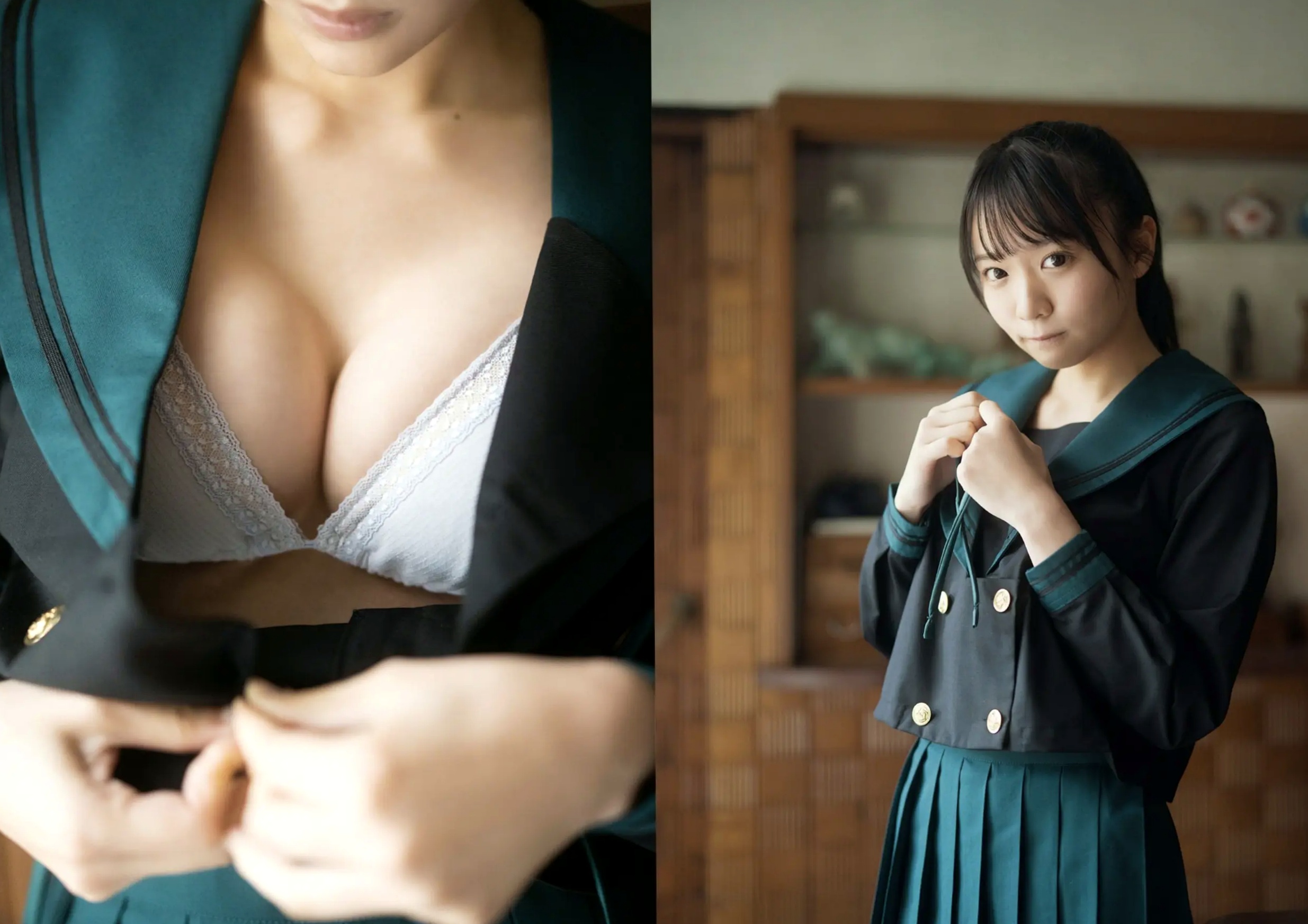椿野ゆうこ - 部屋とセーラー服と私 [22P] 日系水手服清纯性感私房写真
