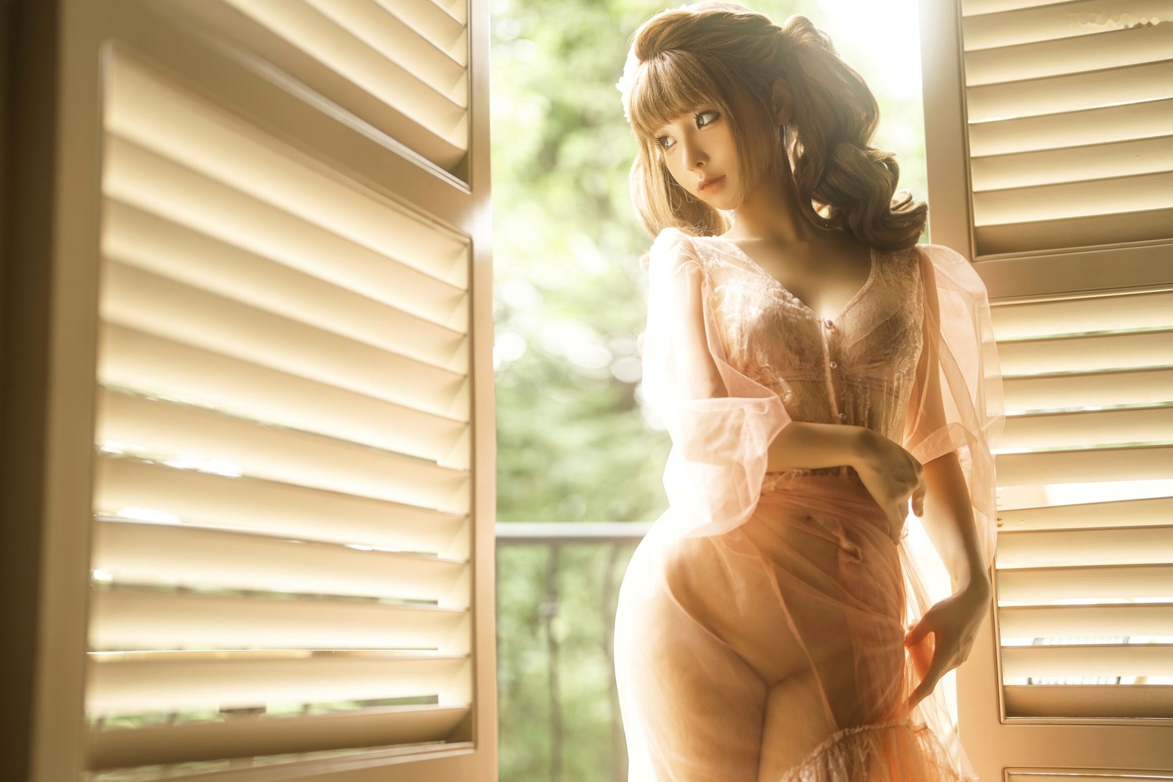 蠢沫沫《作品2》古风韵味与蕾丝私房性感角色扮演写真