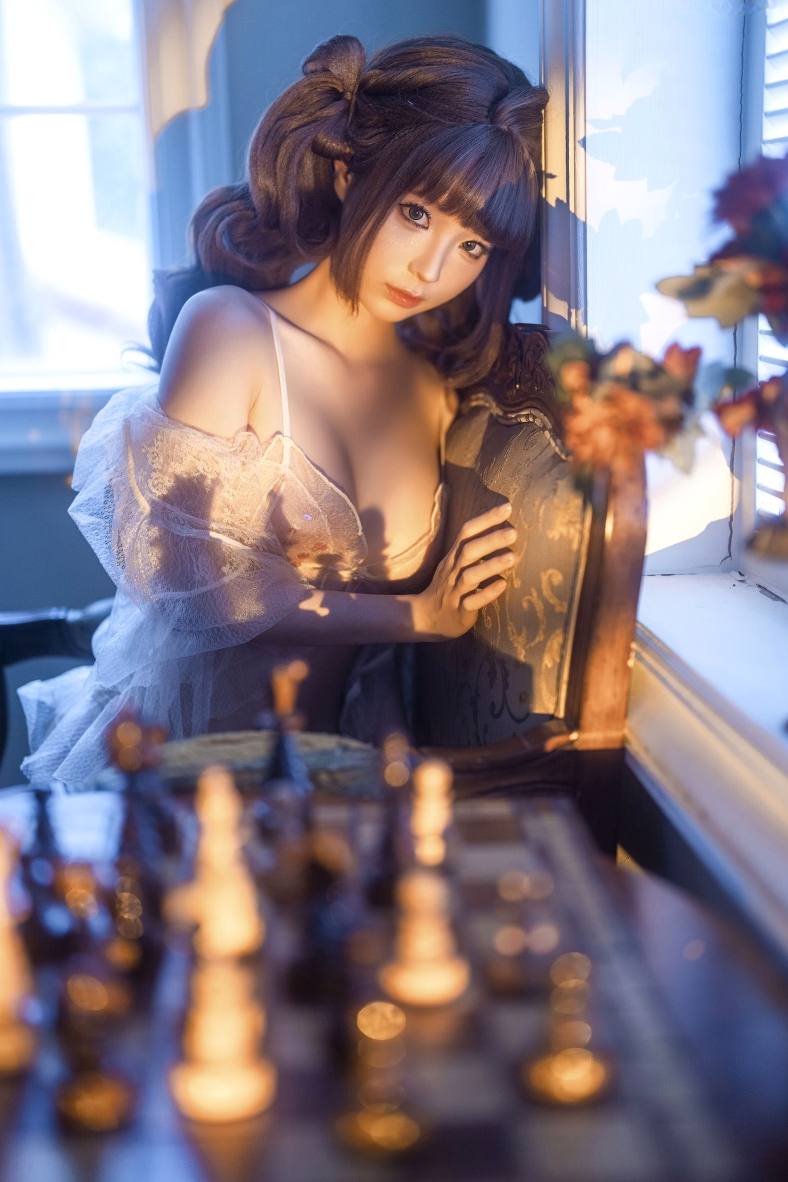 蠢沫沫《作品2》古风韵味与蕾丝私房性感角色扮演写真