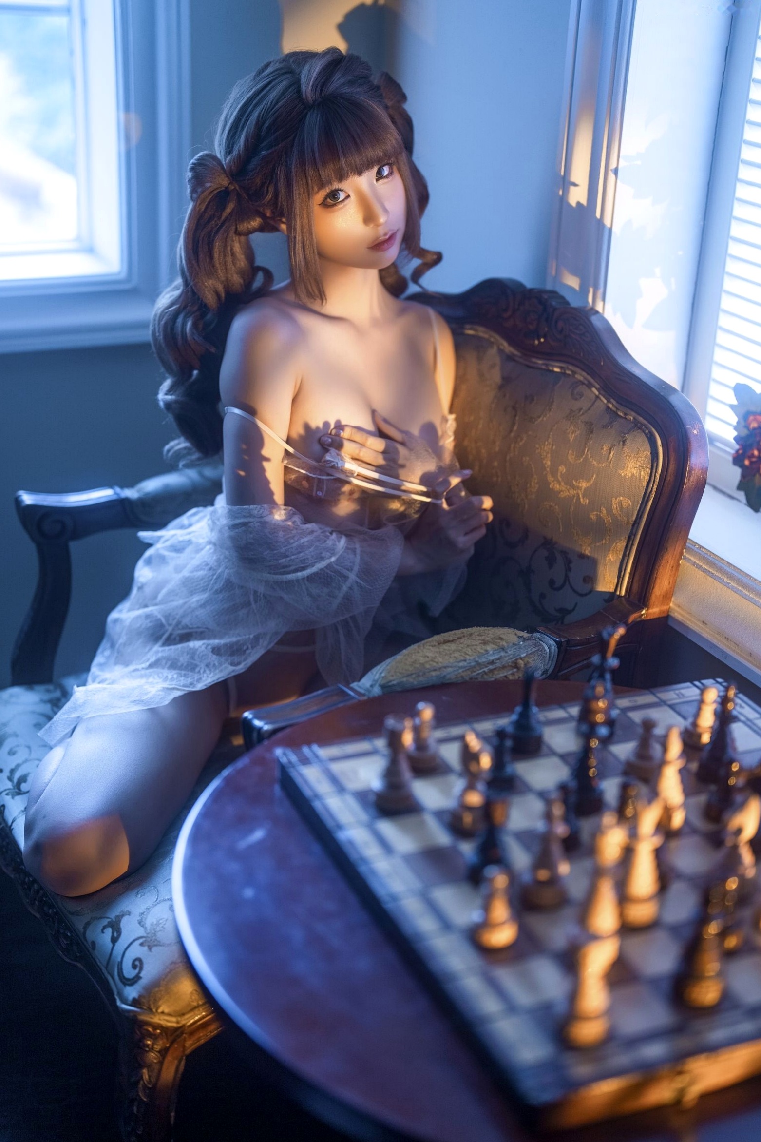 蠢沫沫《作品2》古风韵味与蕾丝私房性感角色扮演写真