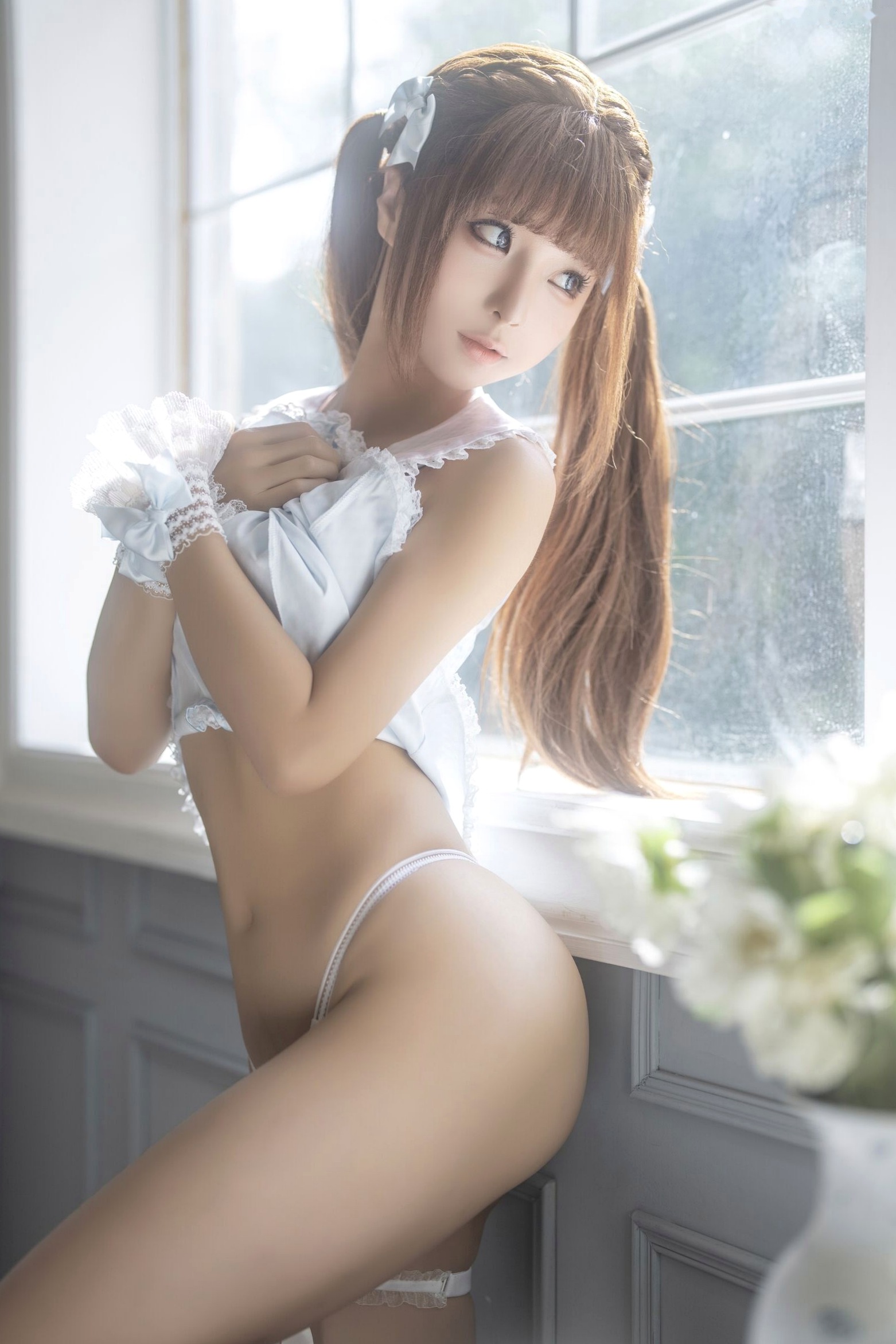 蠢沫沫《作品2》古风韵味与蕾丝私房性感角色扮演写真