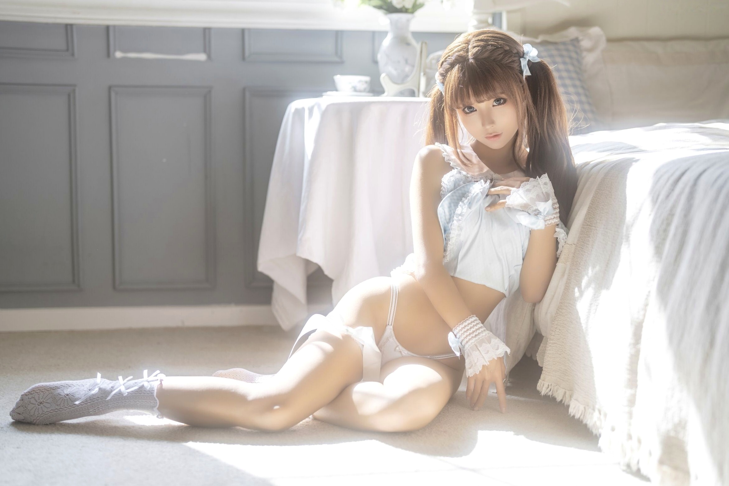 蠢沫沫《作品2》古风韵味与蕾丝私房性感角色扮演写真
