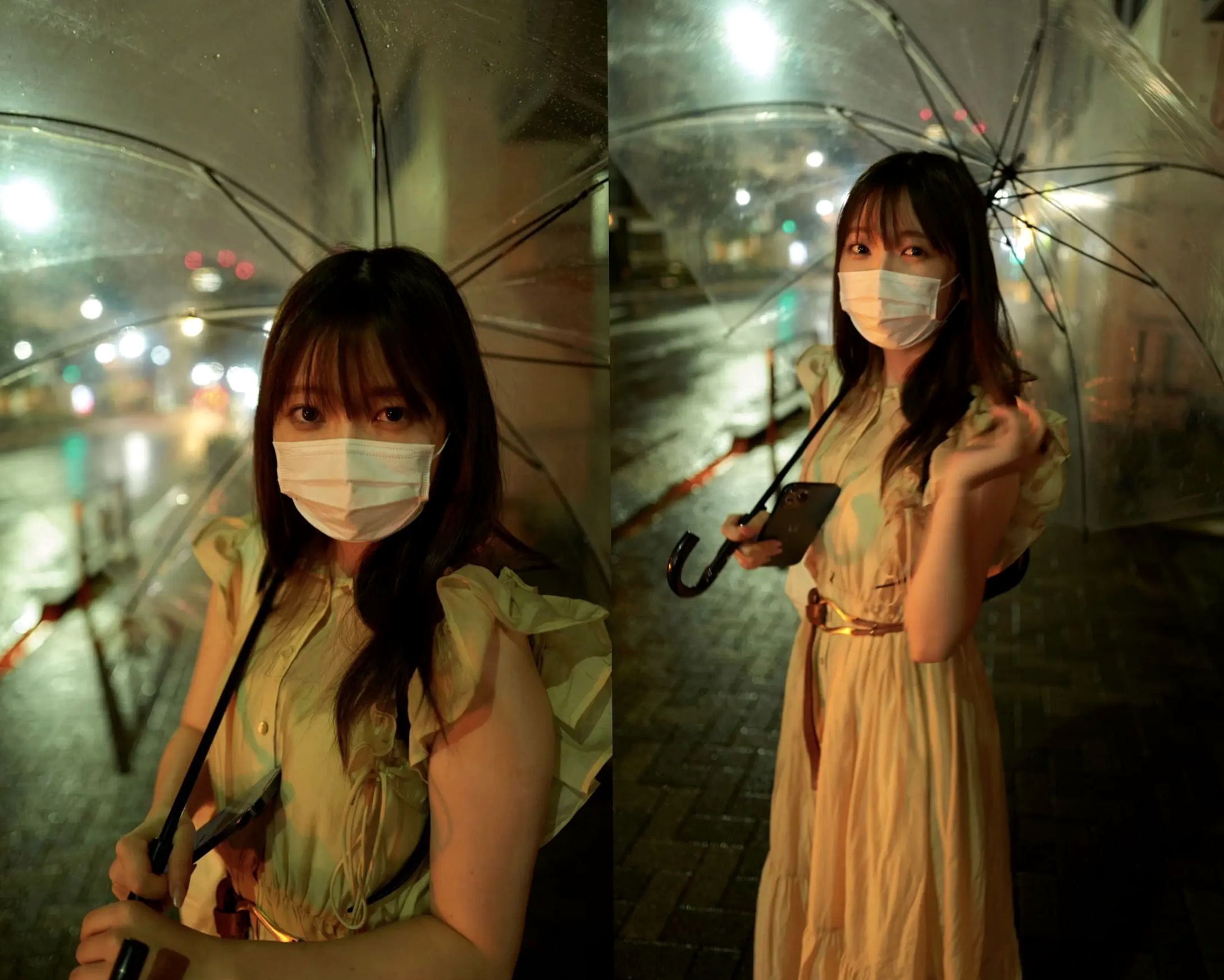 《やなぎばころん - Distotion vol.2》日本美少女浴室湿身与黑色内衣私房诱惑写真