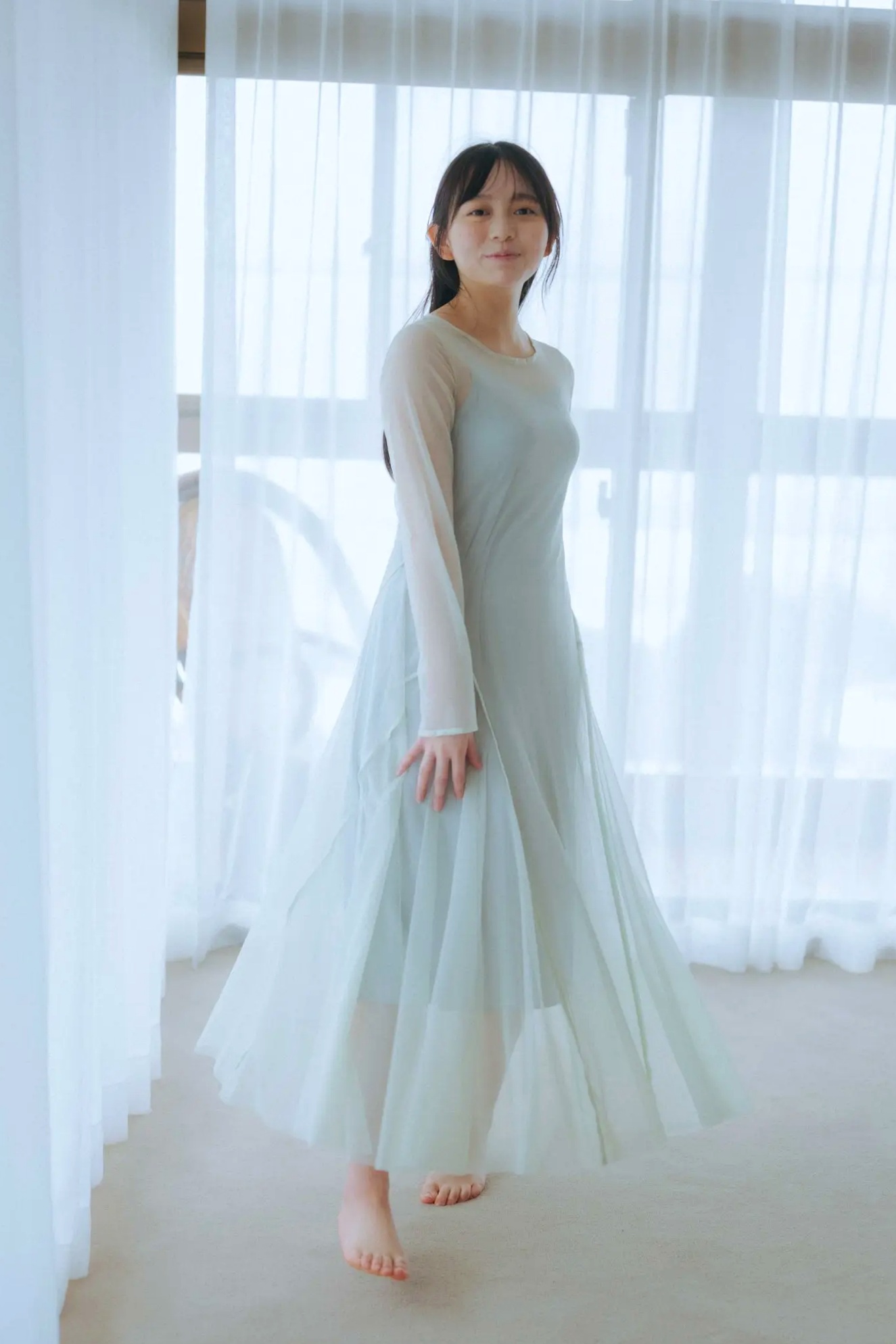 蓬莱舞 - 蒼い音 vol.2 豪華版 日系清纯美少女白色内衣私房写真 治愈系性感图集