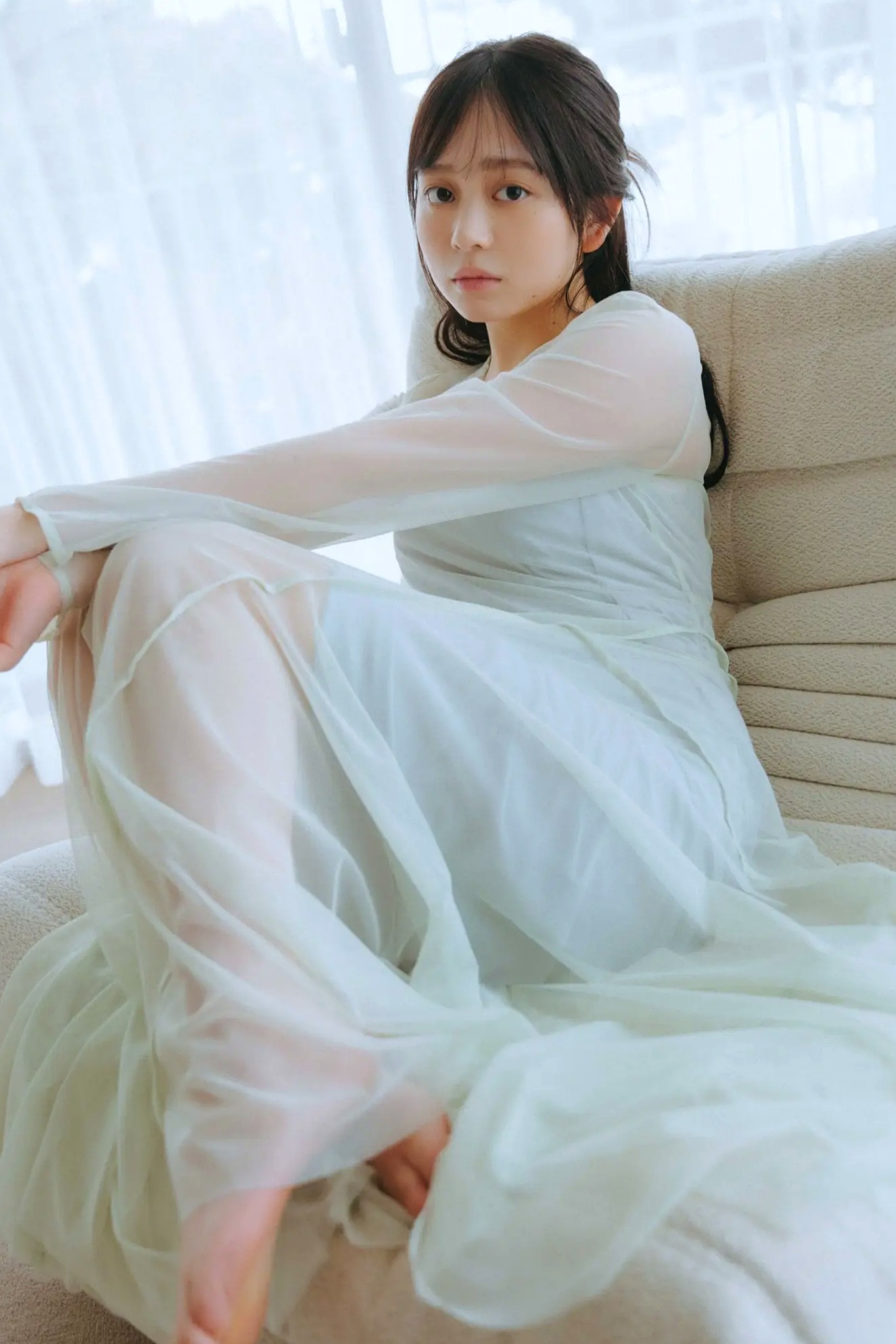 蓬莱舞 - 蒼い音 vol.2 豪華版 日系清纯美少女白色内衣私房写真 治愈系性感图集