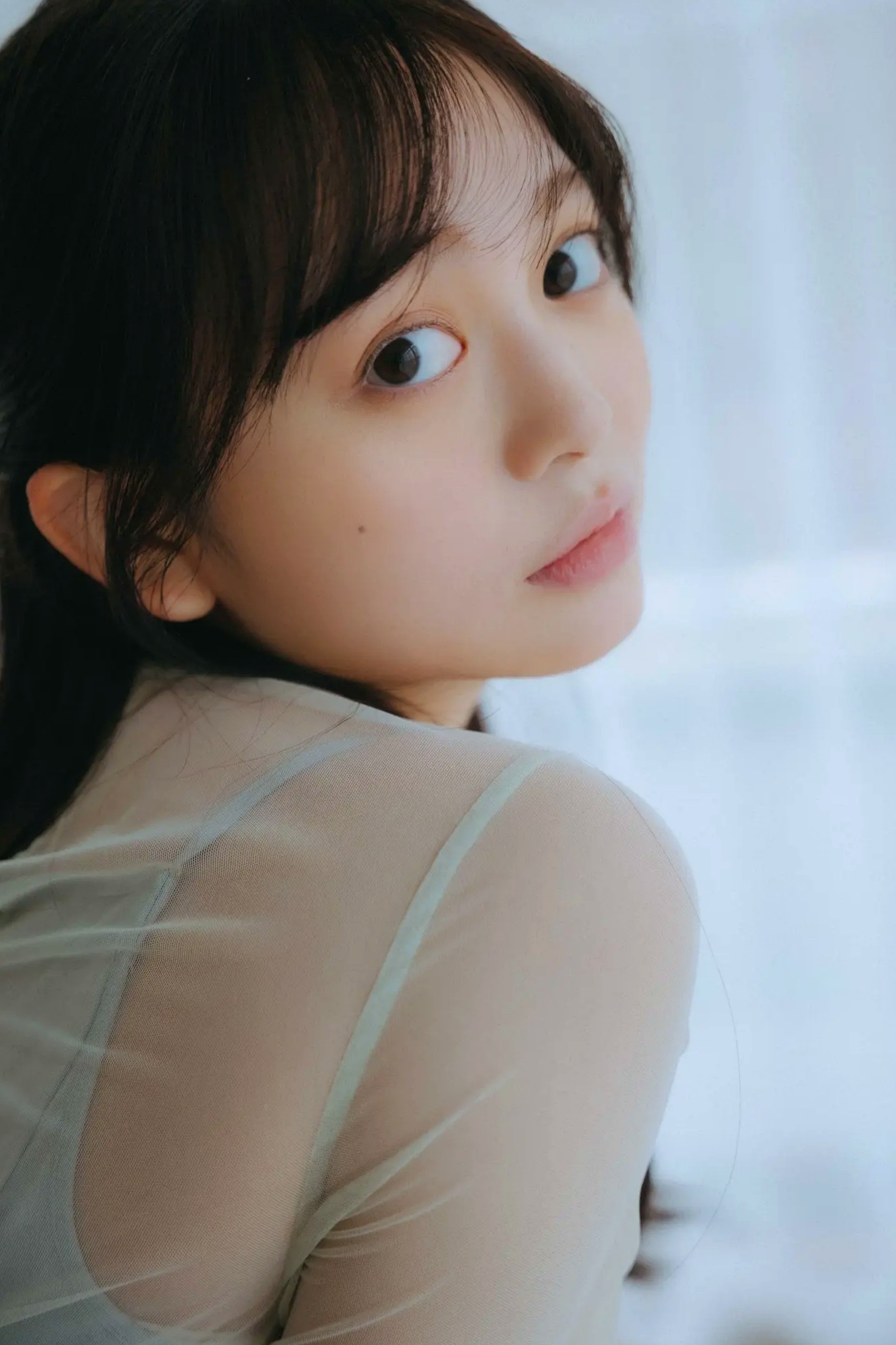 蓬莱舞 - 蒼い音 vol.2 豪華版 日系清纯美少女白色内衣私房写真 治愈系性感图集