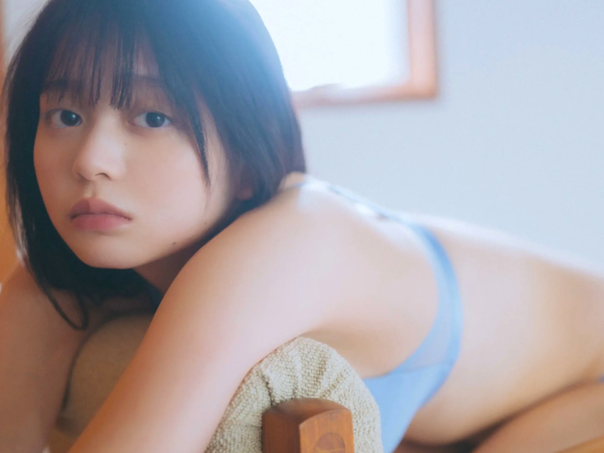 蓬莱舞 - 蒼い音 vol.2 豪華版 日系清纯美少女白色内衣私房写真 治愈系性感图集
