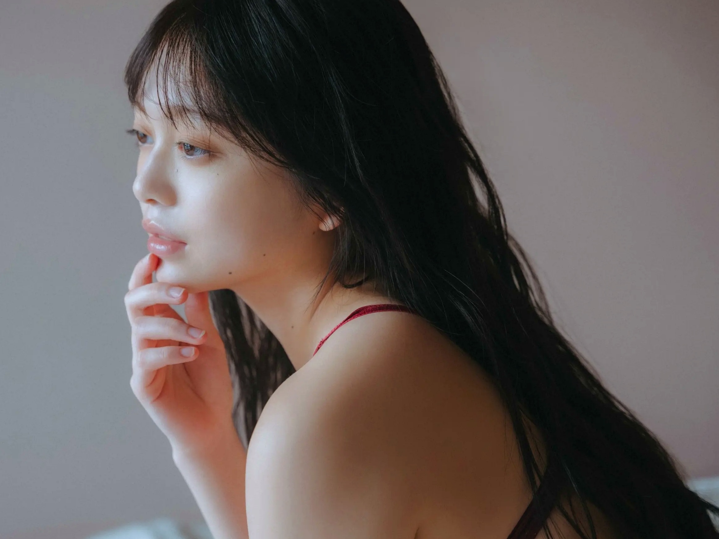 蓬莱舞 - 蒼い音 vol.2 豪華版 日系清纯美少女白色内衣私房写真 治愈系性感图集