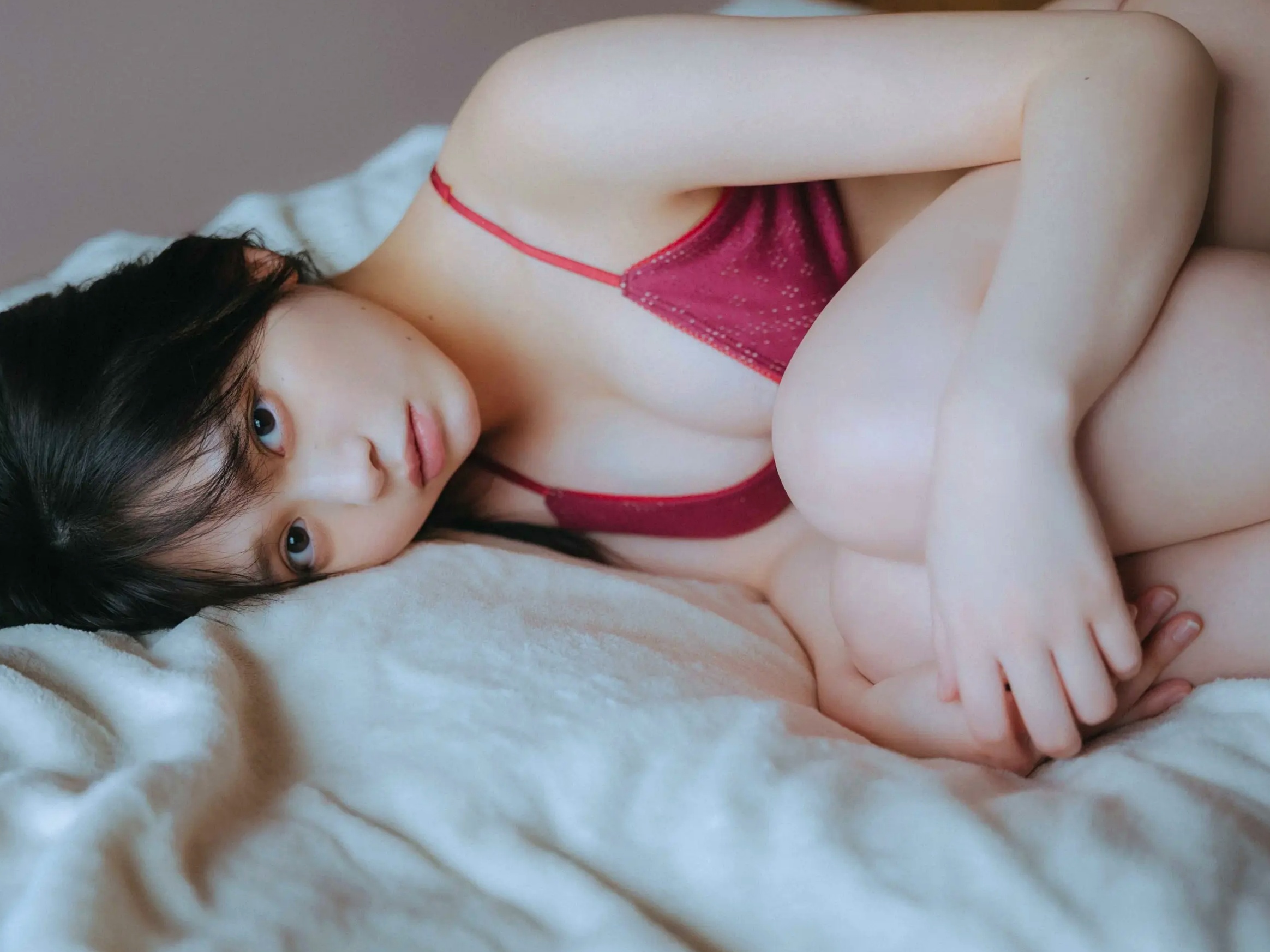 蓬莱舞 - 蒼い音 vol.2 豪華版 日系清纯美少女白色内衣私房写真 治愈系性感图集