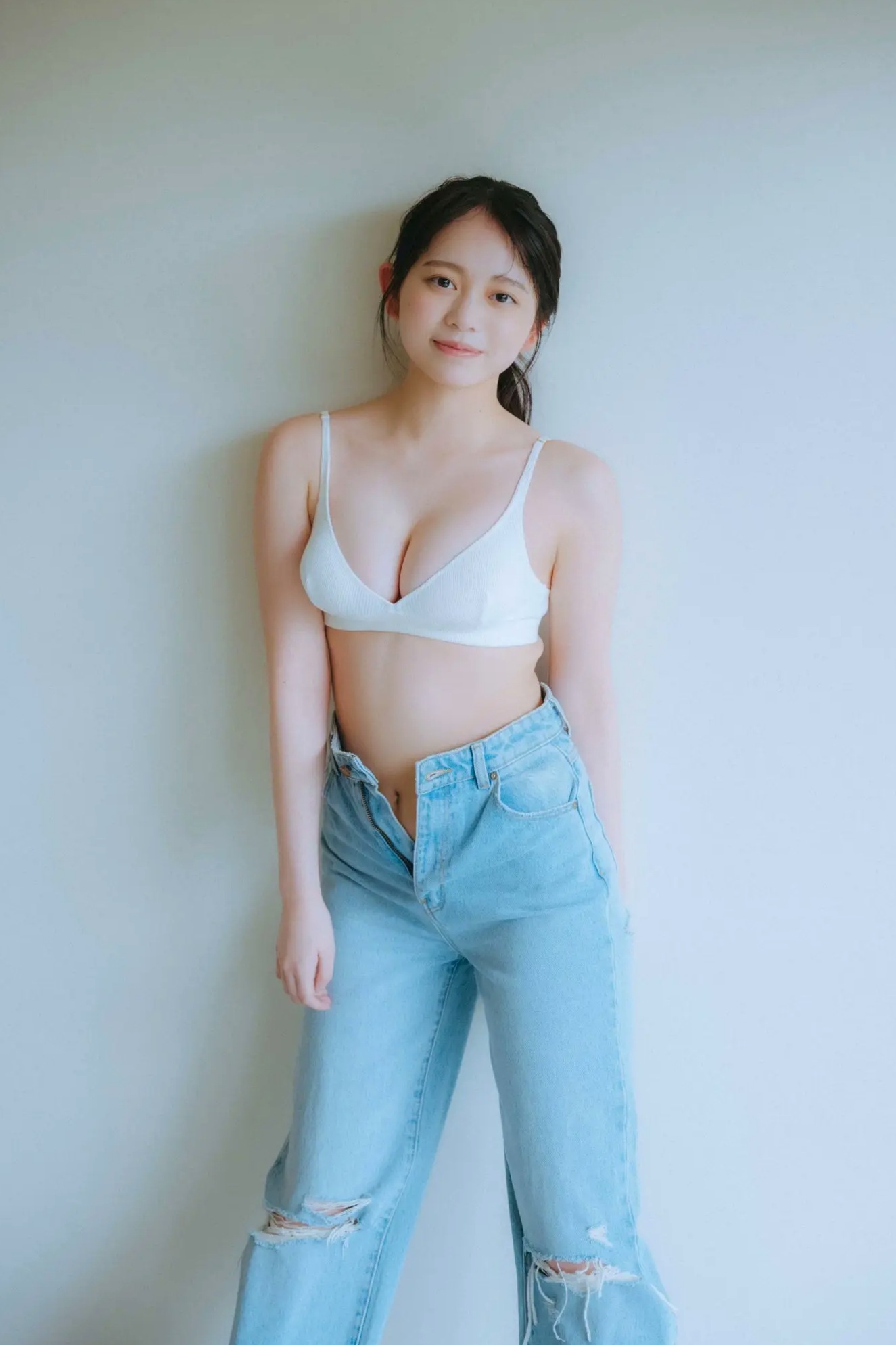 蓬莱舞 - 蒼い音 vol.2 豪華版 日系清纯美少女白色内衣私房写真 治愈系性感图集