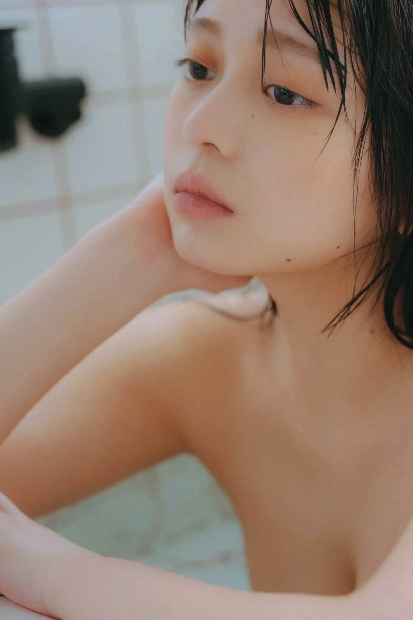 蓬莱舞 - 蒼い音 vol.2 豪華版 日系清纯美少女白色内衣私房写真 治愈系性感图集