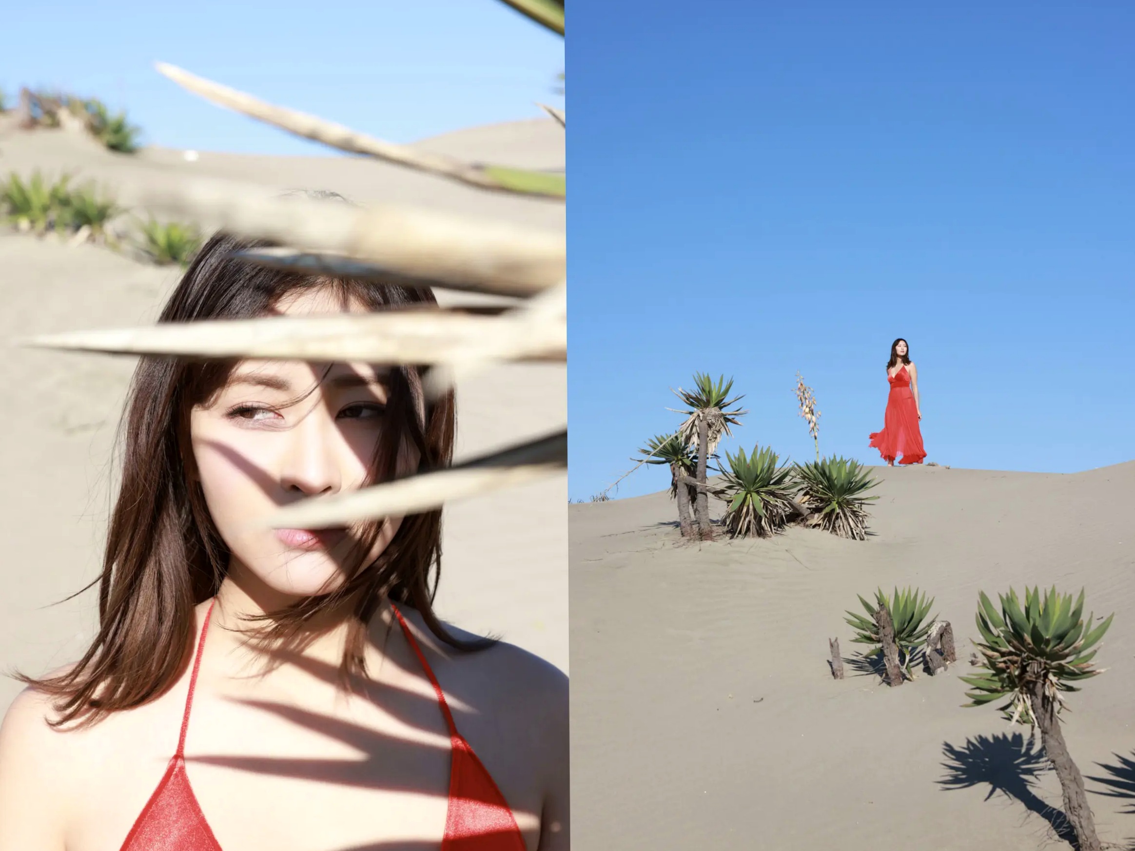 下村明香 - Impact Beauty vol.3 性感私房内衣与户外红裙写真