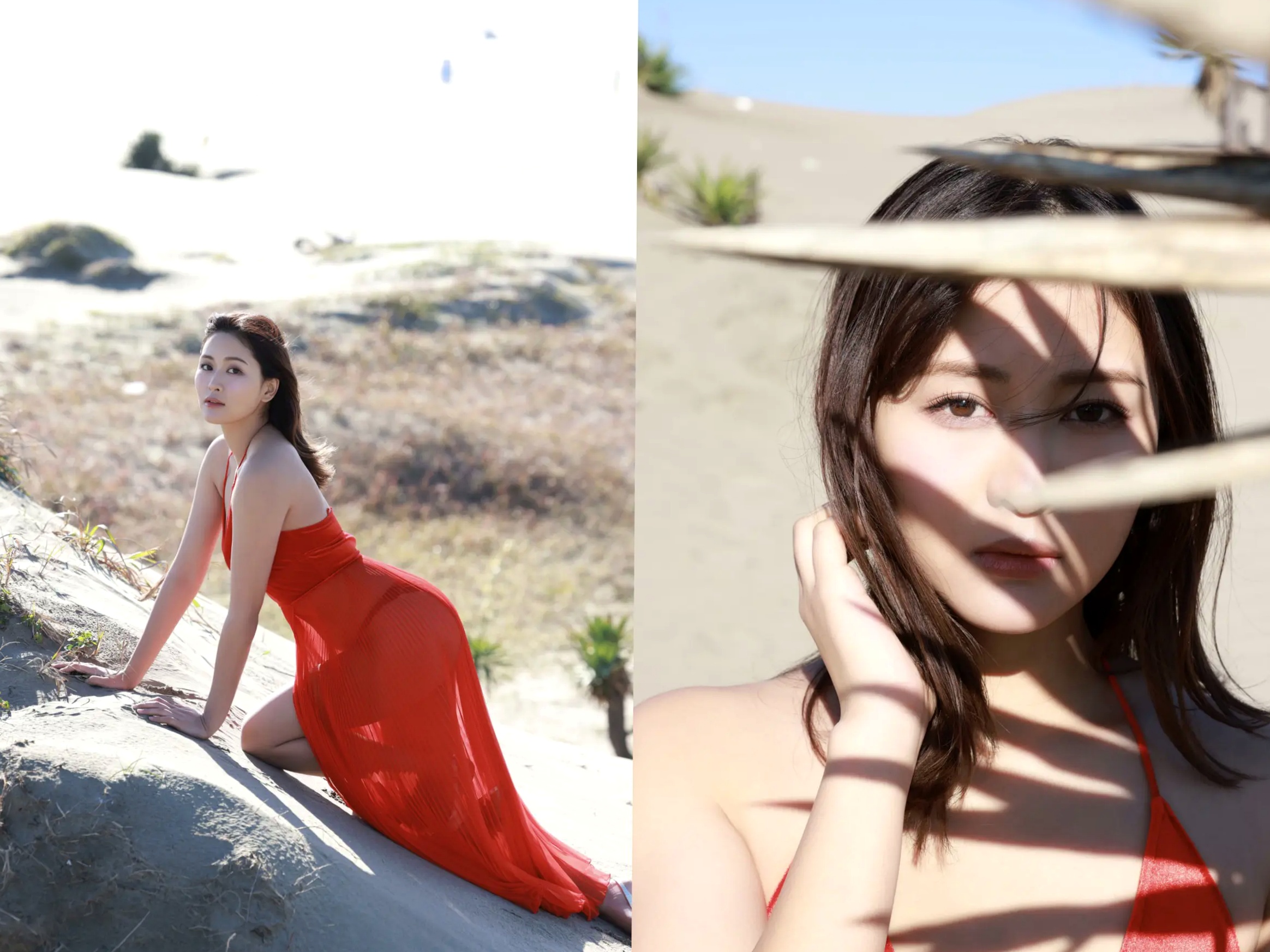 下村明香 - Impact Beauty vol.3 性感私房内衣与户外红裙写真