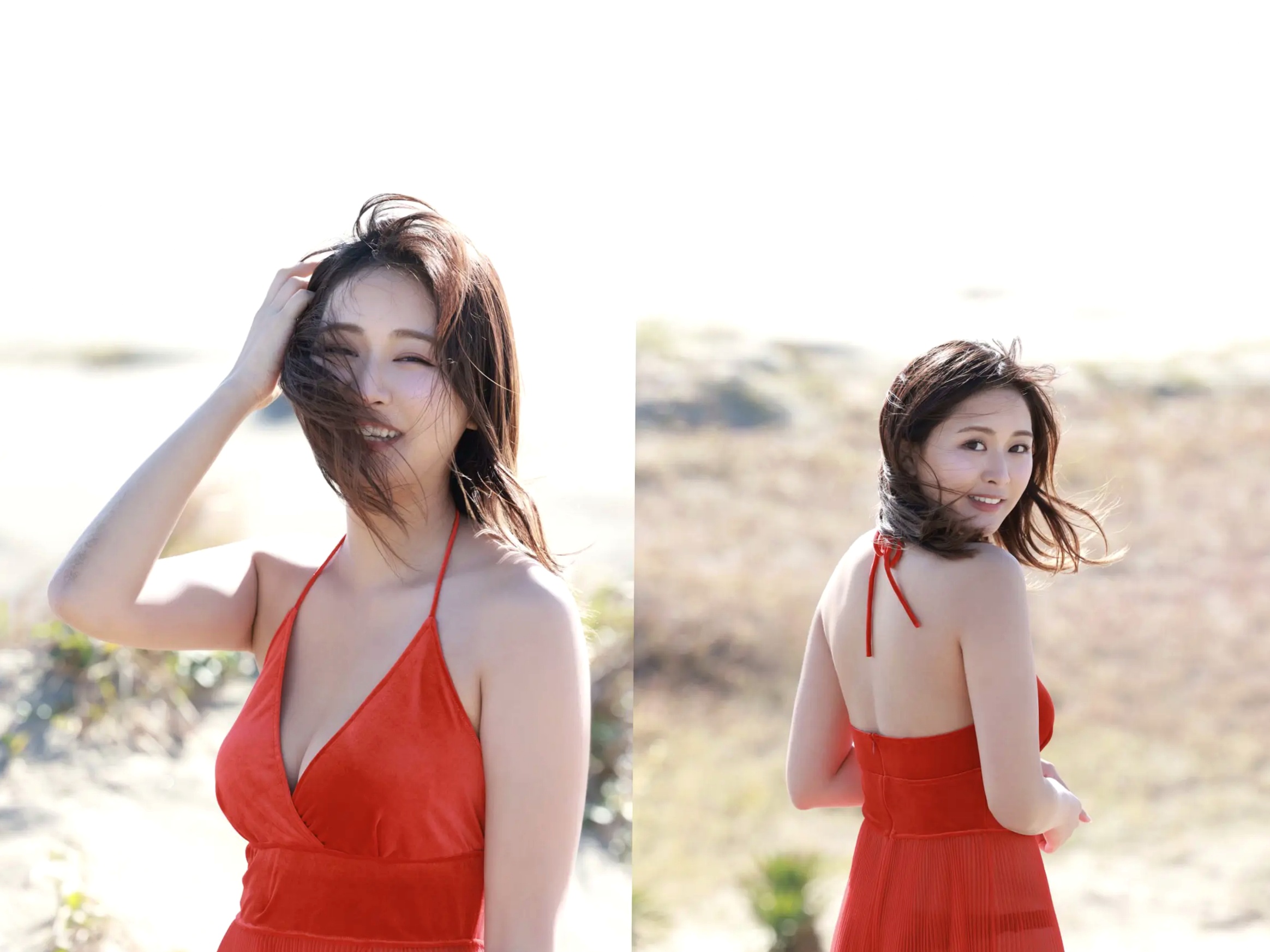 下村明香 - Impact Beauty vol.3 性感私房内衣与户外红裙写真