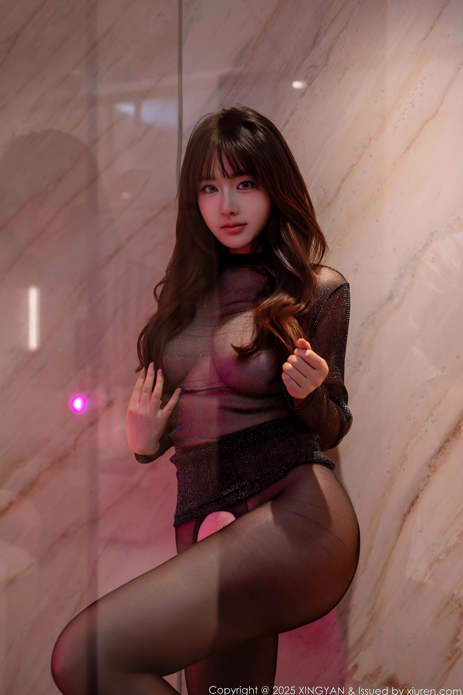 Gallery - XingYan星颜社- Star Face -424-沈南汐RuRu-肉色连衣裙黑丝湿身翘臀-2025.11.11星颜社- Star Face  女神私房照_秀色女神 - image 18