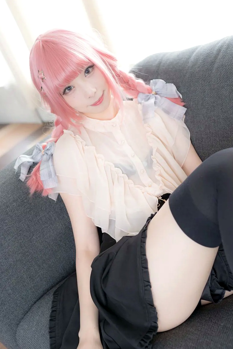 Gallery - [Cosplay][misaco] Rumi Reina 礼奈るみ - TLに突然のド貧乳~淫乱ピンク~ 女神私房照_秀色女神 - image 9
