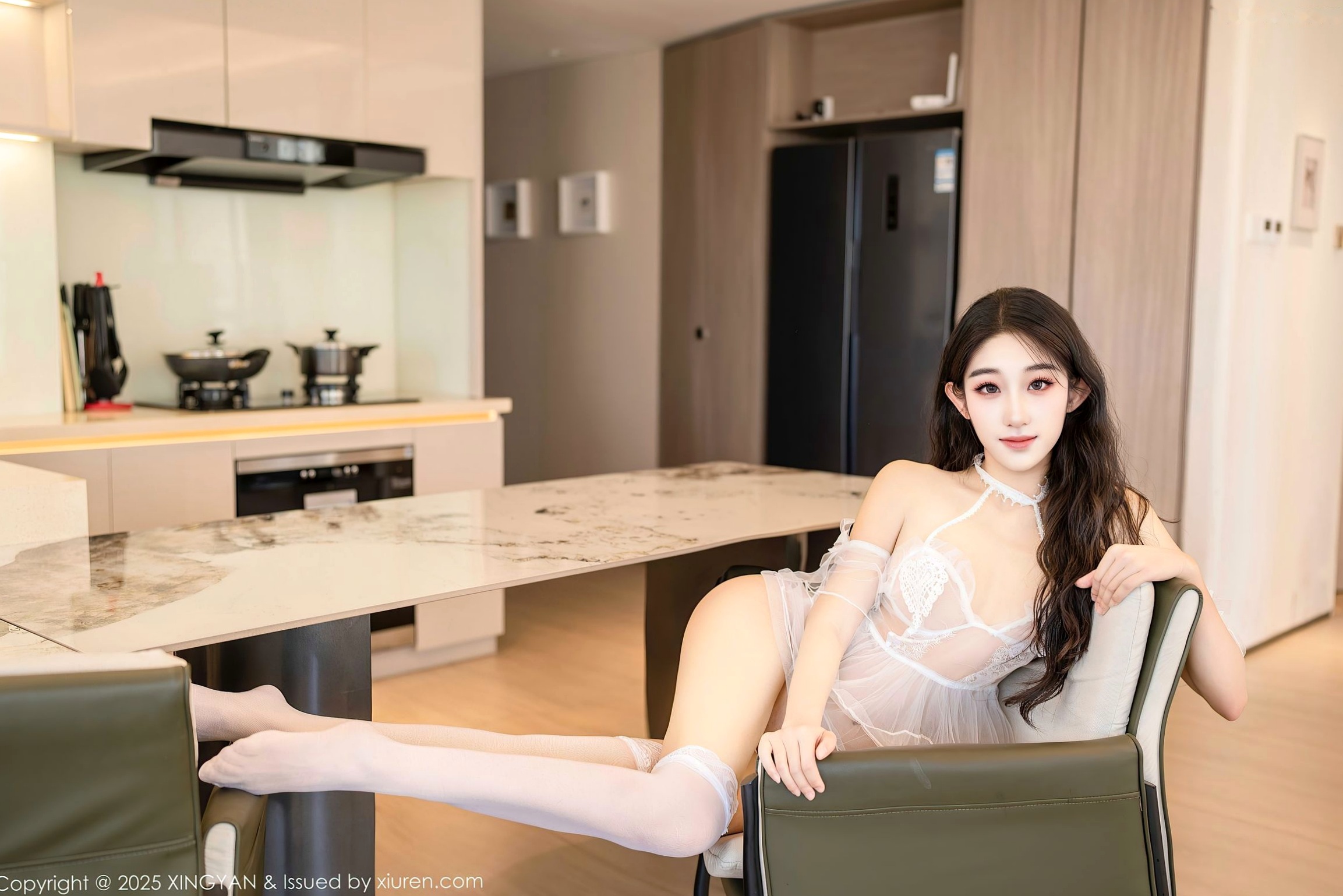 Gallery - XingYan星颜社- Star Face -330-星冉-白色轻透蕾丝爆乳-唯美室内私房诱惑写真星颜社- Star Face 性感诱惑私房照丝袜极品 女神私房照_秀色女神 - image 35