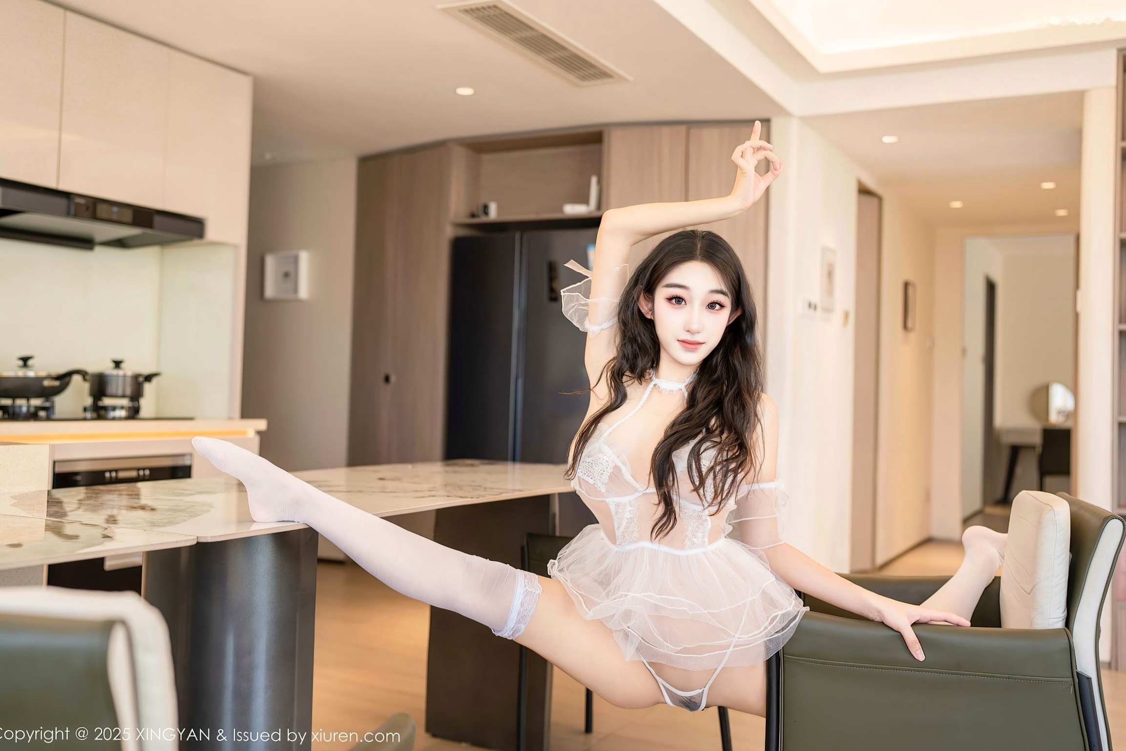 Gallery - XingYan星颜社- Star Face -330-星冉-白色轻透蕾丝爆乳-唯美室内私房诱惑写真星颜社- Star Face 性感诱惑私房照丝袜极品 女神私房照_秀色女神 - image 44
