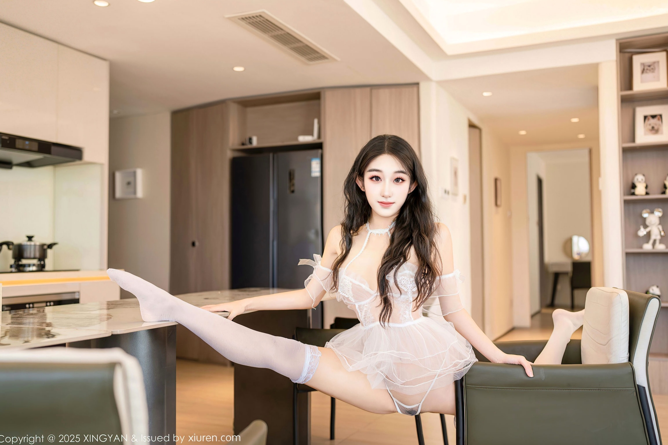 Gallery - XingYan星颜社- Star Face -330-星冉-白色轻透蕾丝爆乳-唯美室内私房诱惑写真星颜社- Star Face 性感诱惑私房照丝袜极品 女神私房照_秀色女神 - image 45