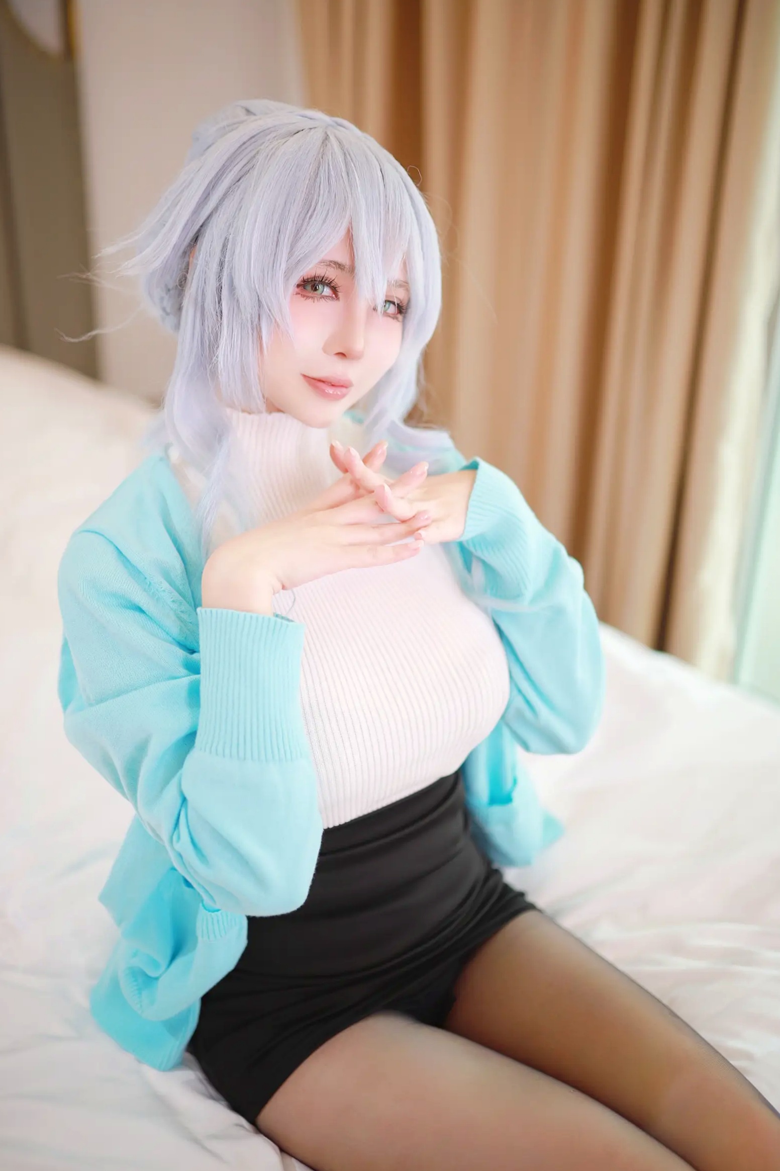 Gallery - 上杉绘梨落“雪女2.0”私房诱惑，浴室大尺度角色扮演，冷艳纯欲美感[54P]角色扮演私房照性感冷艳内衣 女神私房照_秀色女神 - image 5