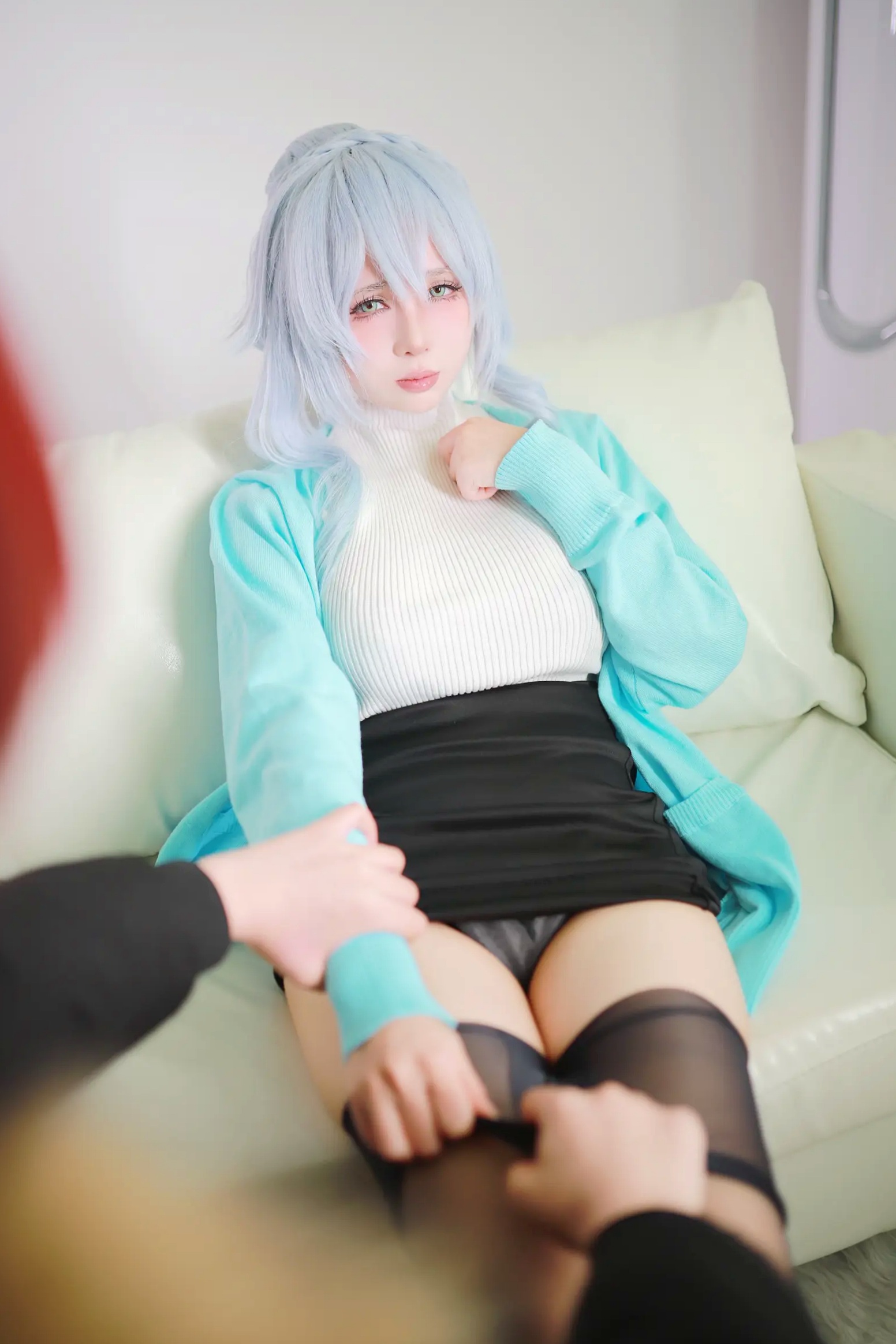 Gallery - 上杉绘梨落“雪女2.0”私房诱惑，浴室大尺度角色扮演，冷艳纯欲美感[54P]角色扮演私房照性感冷艳内衣 女神私房照_秀色女神 - image 35