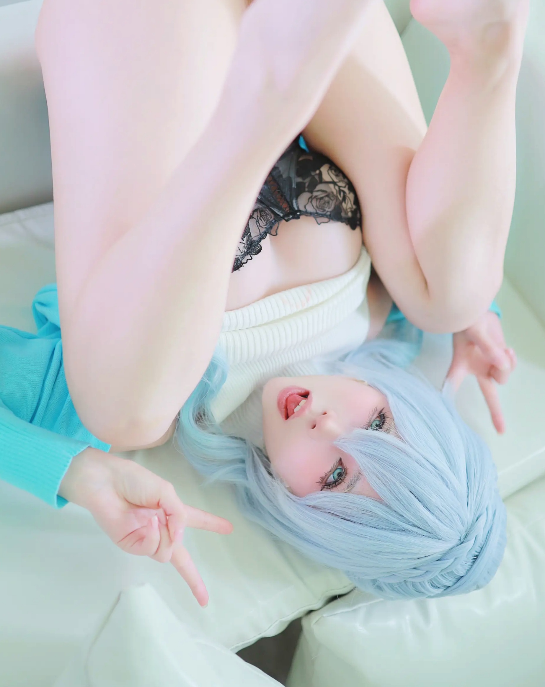 Gallery - 上杉绘梨落“雪女2.0”私房诱惑，浴室大尺度角色扮演，冷艳纯欲美感[54P]角色扮演私房照性感冷艳内衣 女神私房照_秀色女神 - image 48