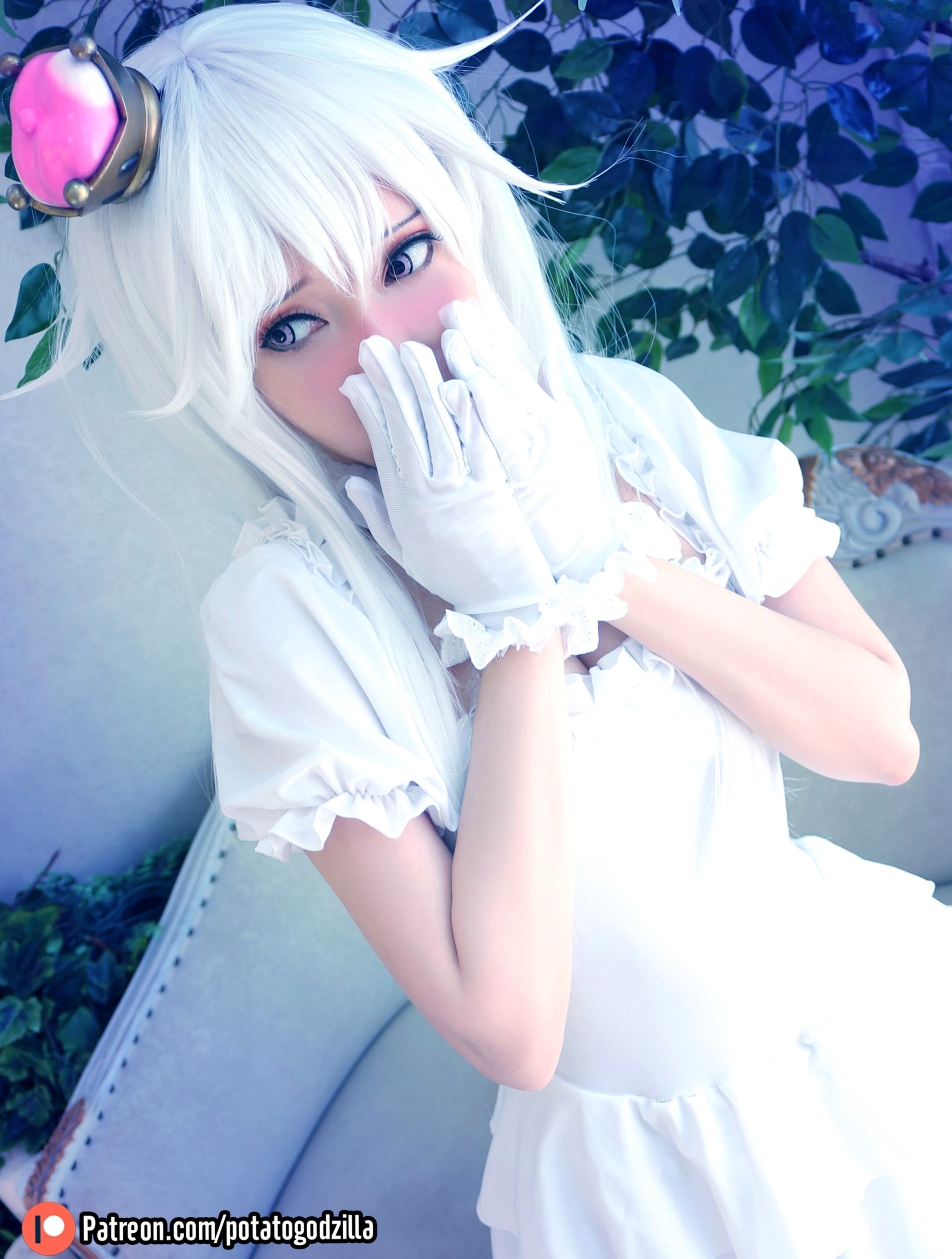 Gallery - Potato-Godzilla-Boosette幽灵姬Cosplay，清纯甜美角色扮演，雪白制服诱惑，极致视觉盛宴角色扮演萌系清纯 女神私房照_秀色女神 - image 4