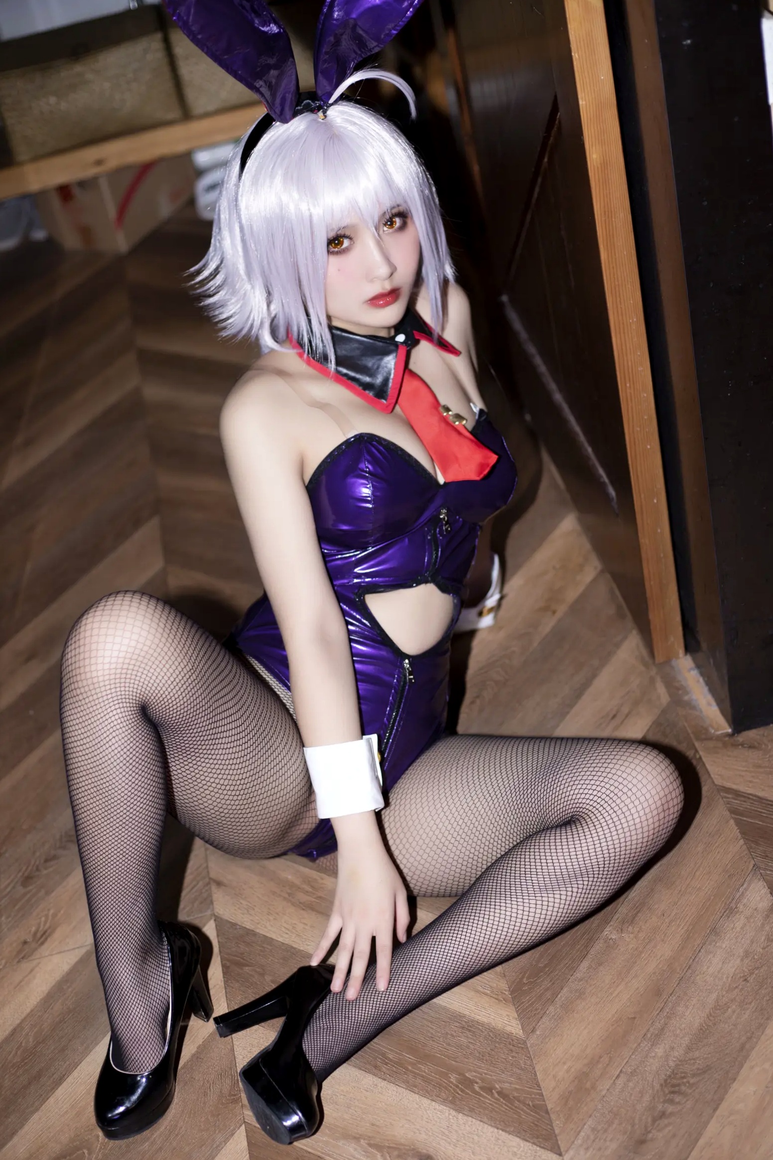 Gallery - 《洛璃LoLiSAMA - FGO黑贞德兔女郎cos，性感漆皮装扮搭配黑丝诱惑，极品傲娇女神私房写真 [42P]》角色扮演黑丝性感诱惑私房照 女神私房照_秀色女神 - image 13