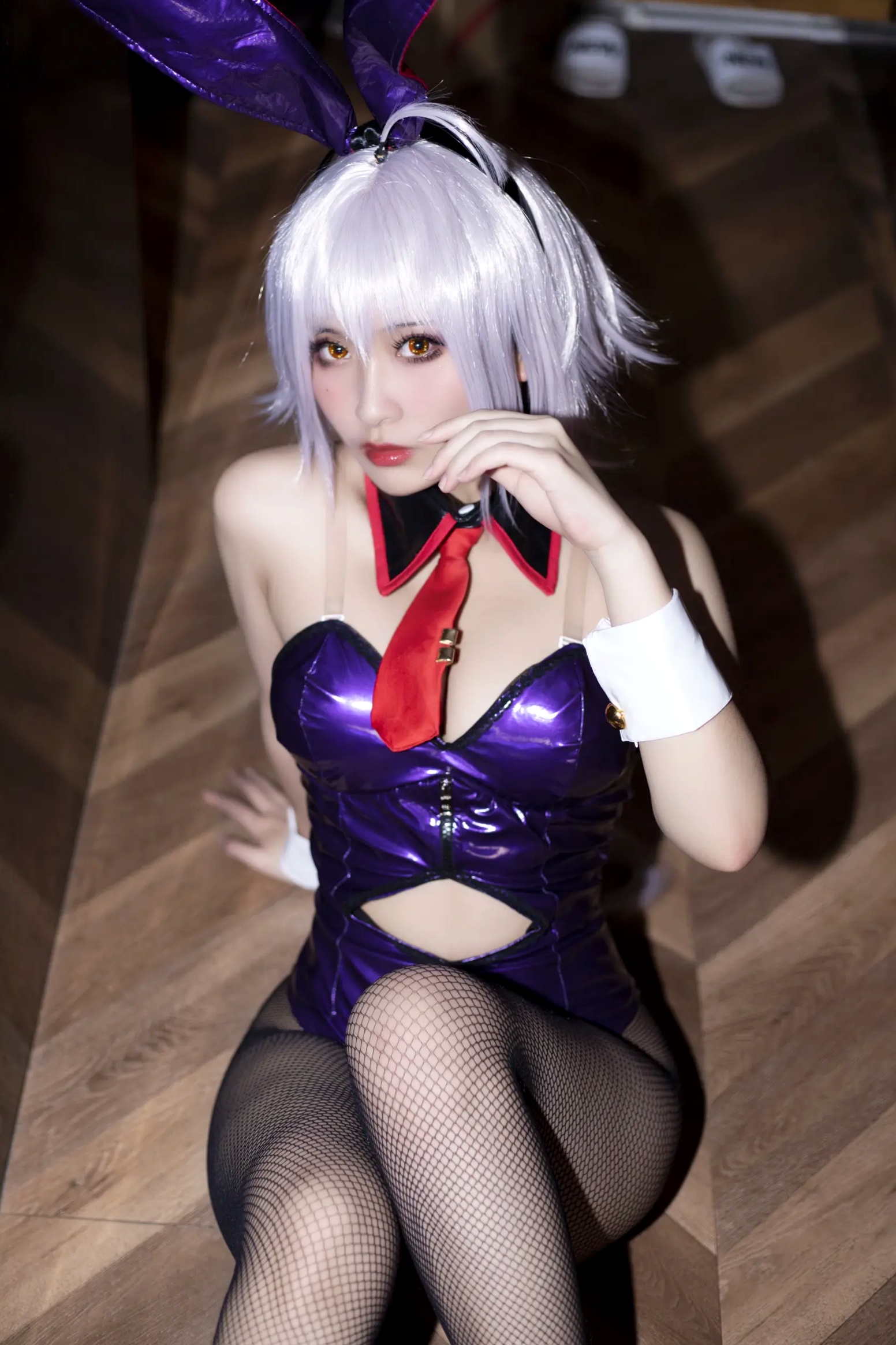 Gallery - 《洛璃LoLiSAMA - FGO黑贞德兔女郎cos，性感漆皮装扮搭配黑丝诱惑，极品傲娇女神私房写真 [42P]》角色扮演黑丝性感诱惑私房照 女神私房照_秀色女神 - image 14
