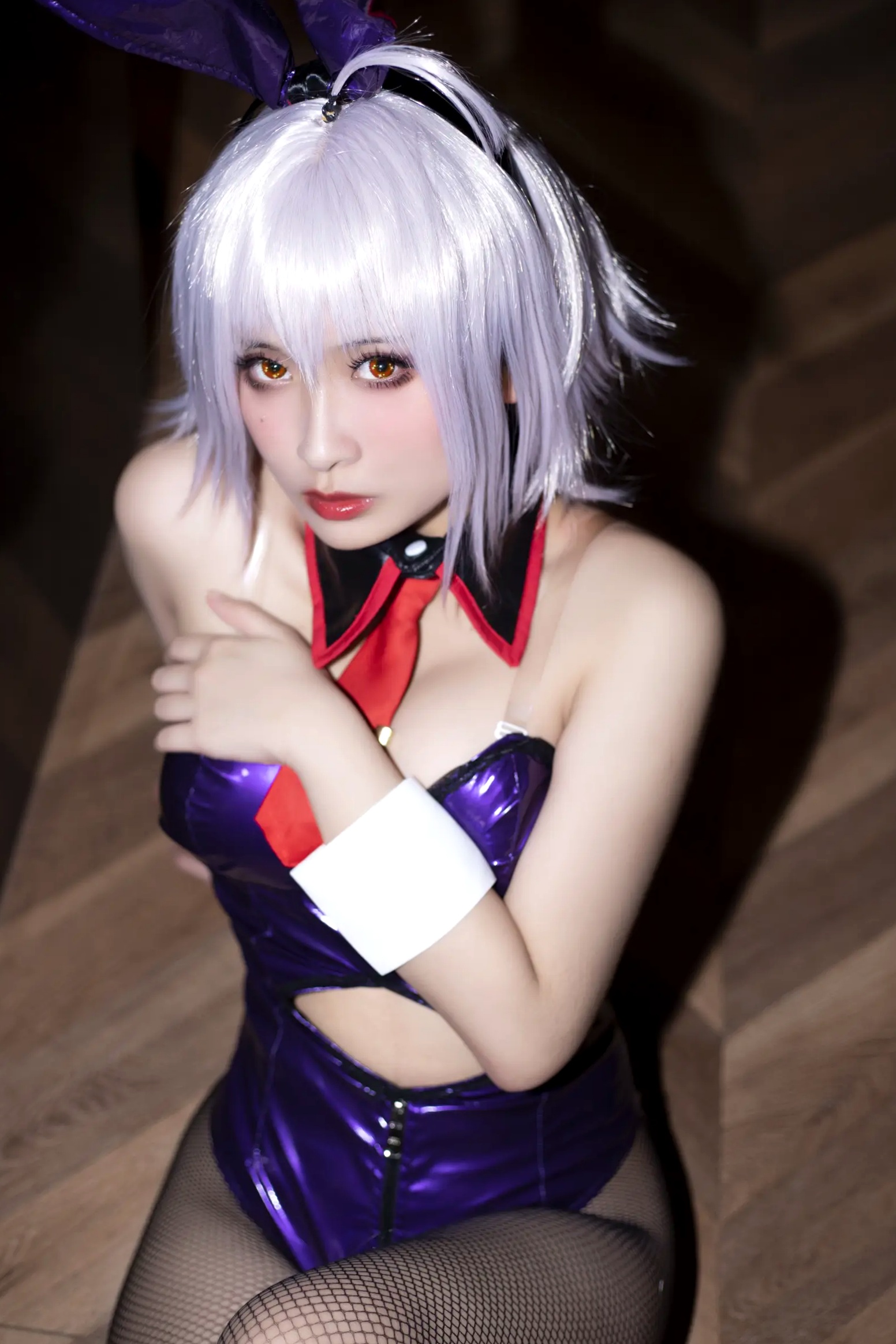 Gallery - 《洛璃LoLiSAMA - FGO黑贞德兔女郎cos，性感漆皮装扮搭配黑丝诱惑，极品傲娇女神私房写真 [42P]》角色扮演黑丝性感诱惑私房照 女神私房照_秀色女神 - image 15