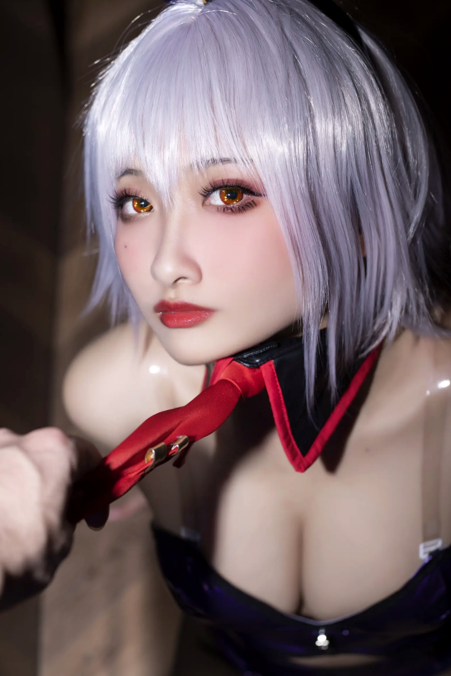 Gallery - 《洛璃LoLiSAMA - FGO黑贞德兔女郎cos，性感漆皮装扮搭配黑丝诱惑，极品傲娇女神私房写真 [42P]》角色扮演黑丝性感诱惑私房照 女神私房照_秀色女神 - image 16