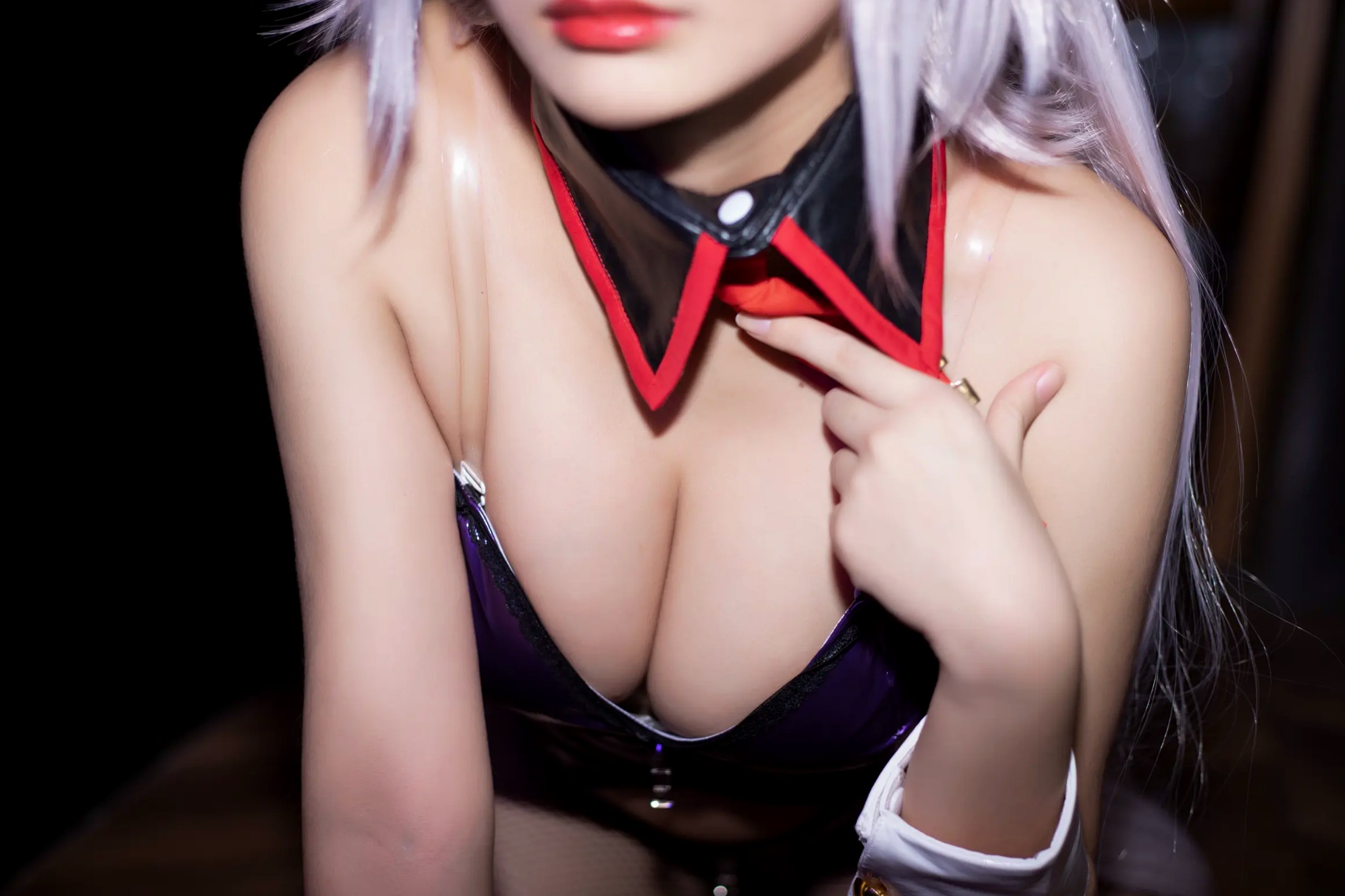 Gallery - 《洛璃LoLiSAMA - FGO黑贞德兔女郎cos，性感漆皮装扮搭配黑丝诱惑，极品傲娇女神私房写真 [42P]》角色扮演黑丝性感诱惑私房照 女神私房照_秀色女神 - image 40