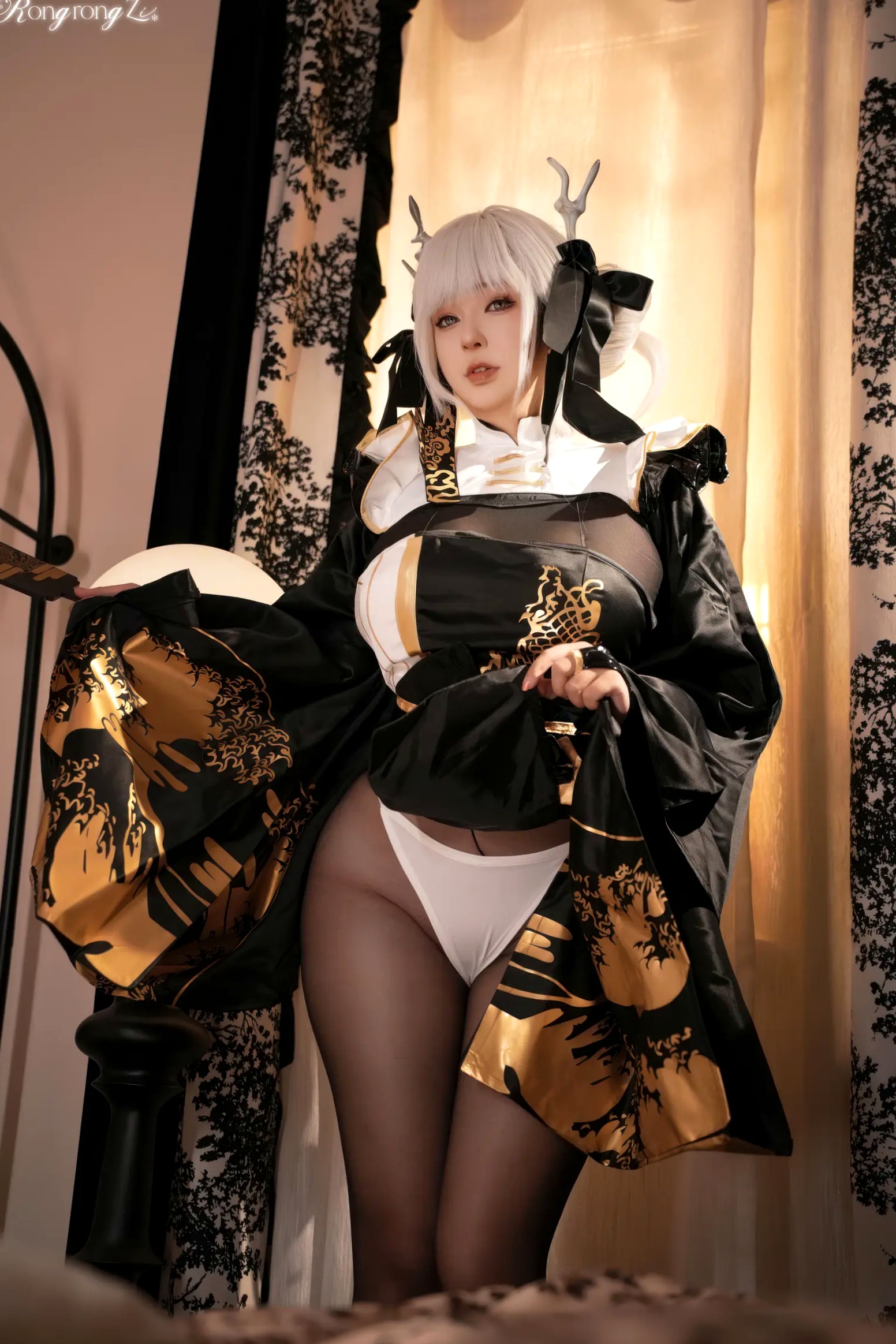 Gallery - 小容仔咕咕咕 NIKKE胜利女神布兰儿黑丝cosplay，极品角色扮演私房大尺度写真，性感魅惑美图45P角色扮演黑丝性感私房照 女神私房照_秀色女神 - image 22