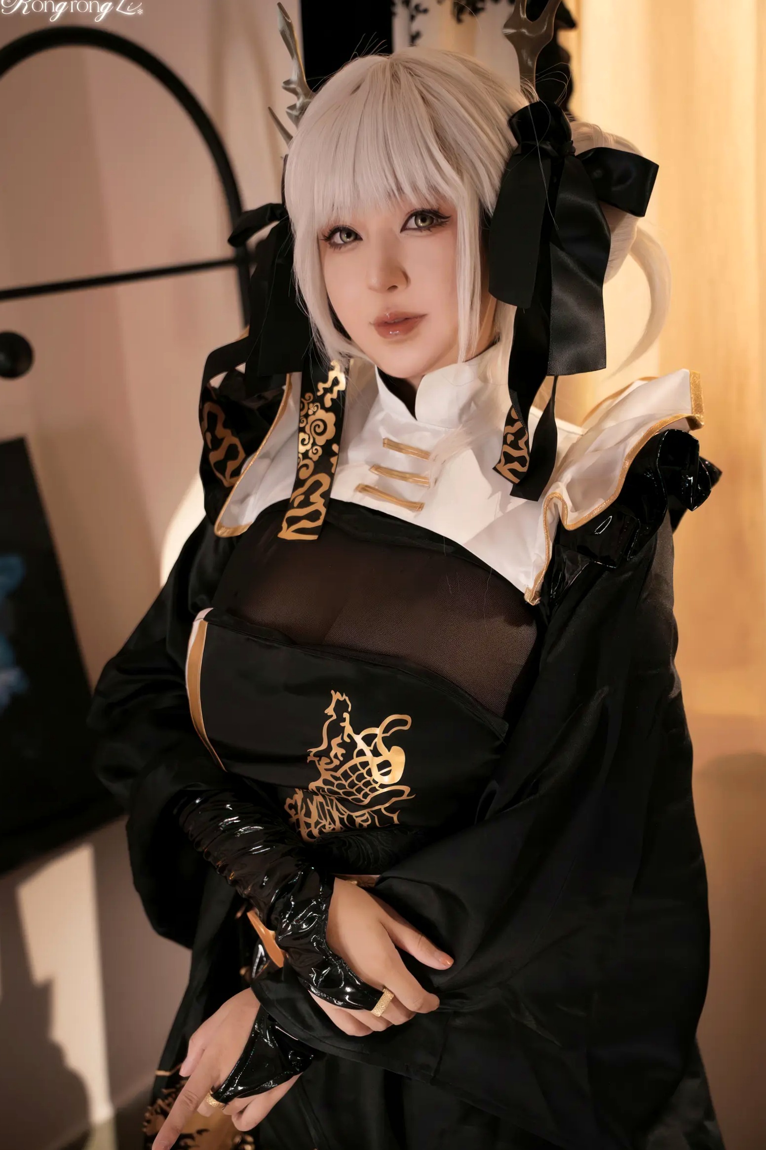 Gallery - 小容仔咕咕咕 NIKKE胜利女神布兰儿黑丝cosplay，极品角色扮演私房大尺度写真，性感魅惑美图45P角色扮演黑丝性感私房照 女神私房照_秀色女神 - image 24