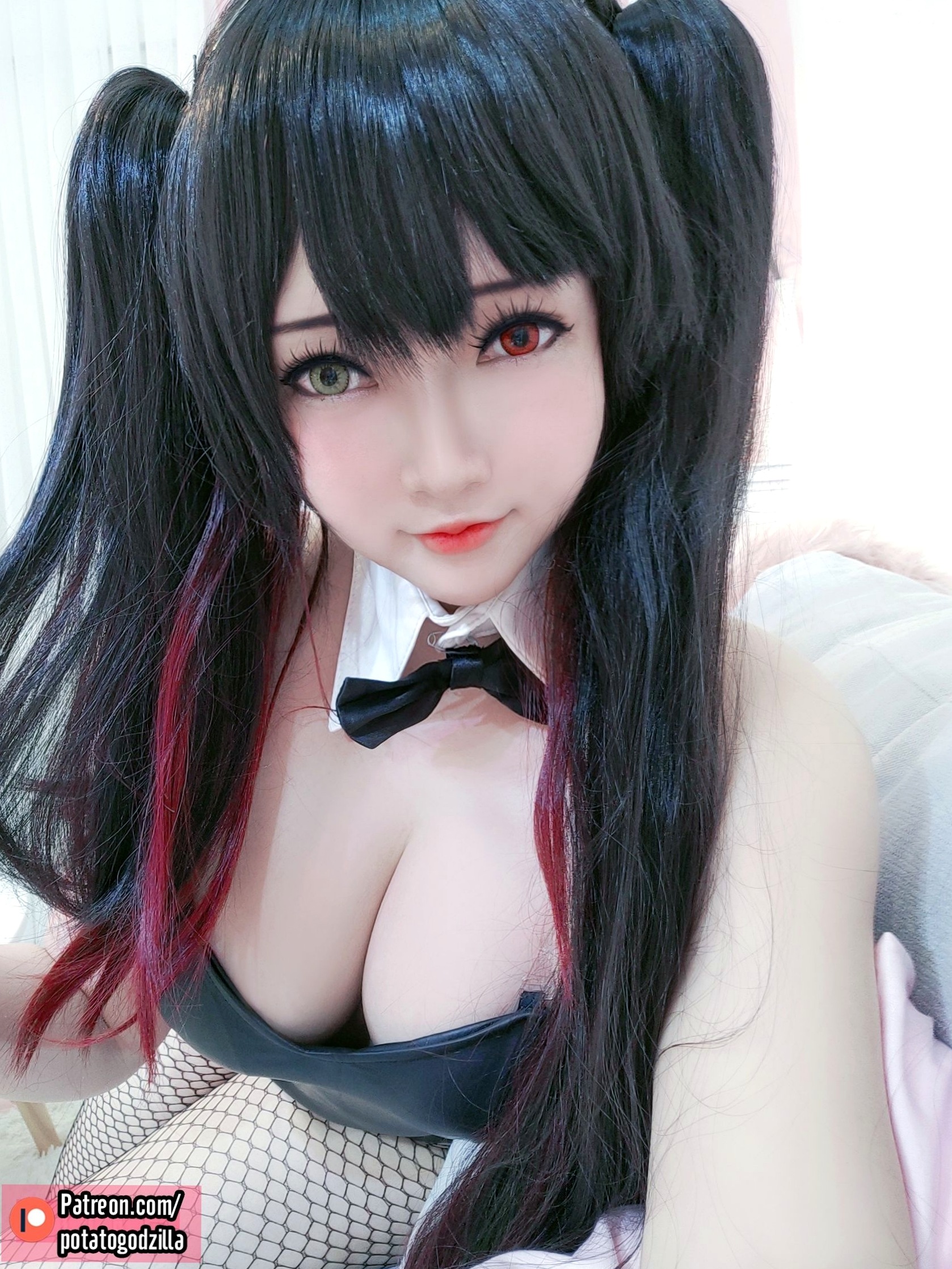 Gallery - Potato-Godzilla-Kurumi-Tokisaki-Bunny-Girl：高颜值时崎狂三兔女郎角色扮演，性感黑丝诱惑写真角色扮演性感美腿诱惑丝袜 女神私房照_秀色女神 - image 30