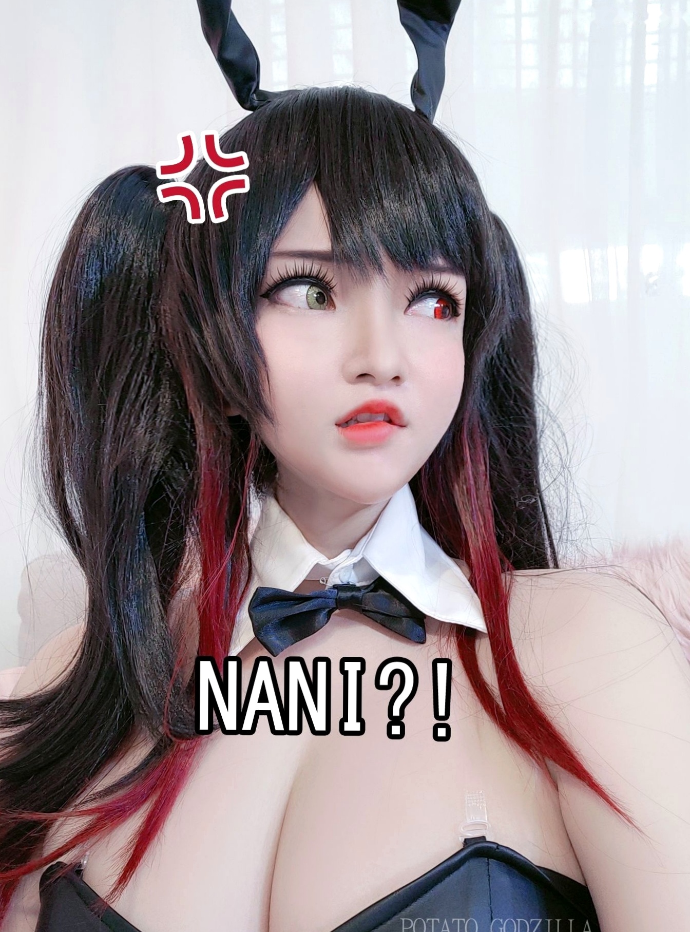 Gallery - Potato-Godzilla-Kurumi-Tokisaki-Bunny-Girl：高颜值时崎狂三兔女郎角色扮演，性感黑丝诱惑写真角色扮演性感美腿诱惑丝袜 女神私房照_秀色女神 - image 33