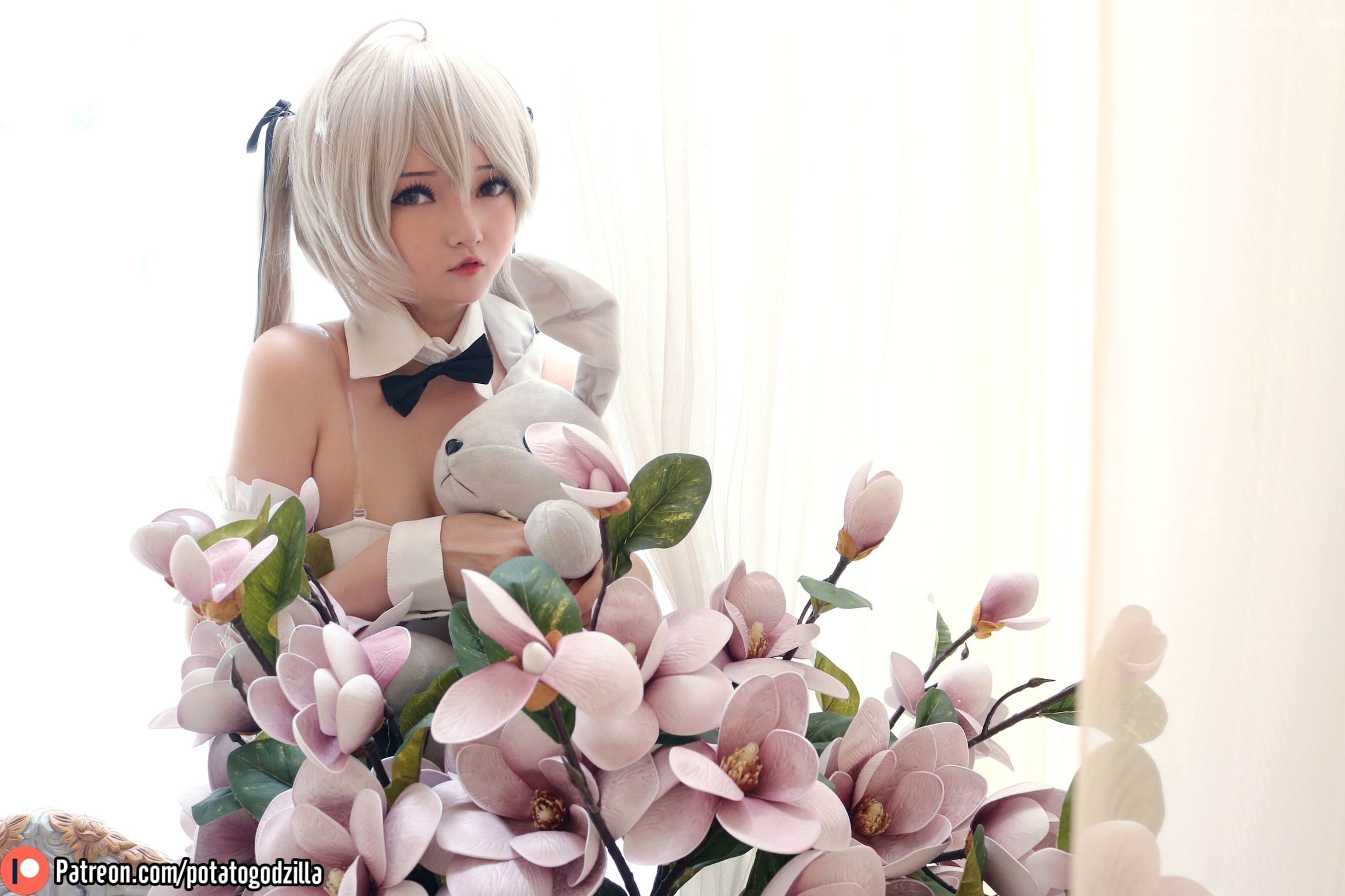 Gallery - Potato-Godzilla春日野穹Cosplay：兔女郎制服诱惑，大尺度私房写真呈现极致二次元性感性感大尺度私房照角色扮演萝莉 女神私房照_秀色女神 - image 11