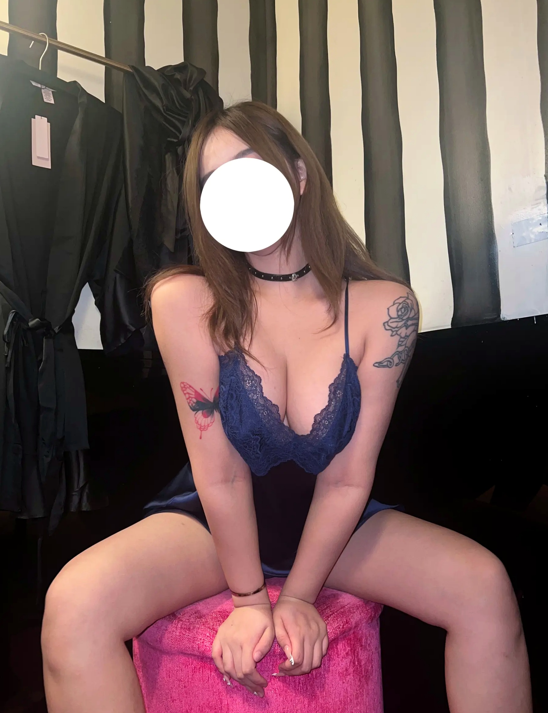 Gallery - 小u优优子 7.4嘉宾 私房照系列：黑色蕾丝与蓝色丝绸的极致诱惑，纹身美少女的野性与性感写真 [60P]私房照性感诱惑内衣尤物 女神私房照_秀色女神 - image 46