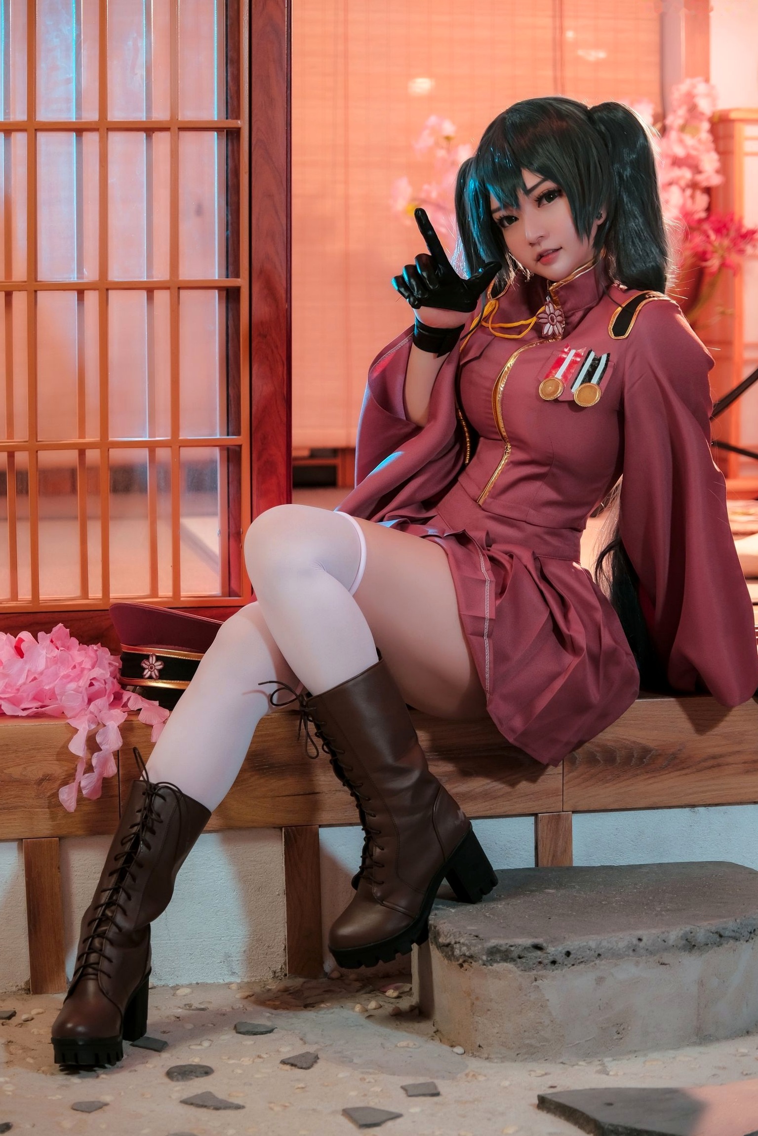 Gallery - Potato-Godzilla初音未来千本樱COSPLAY：唯美日式和服下的诱惑瞬间角色扮演制服诱惑私房照 女神私房照_秀色女神 - image 5