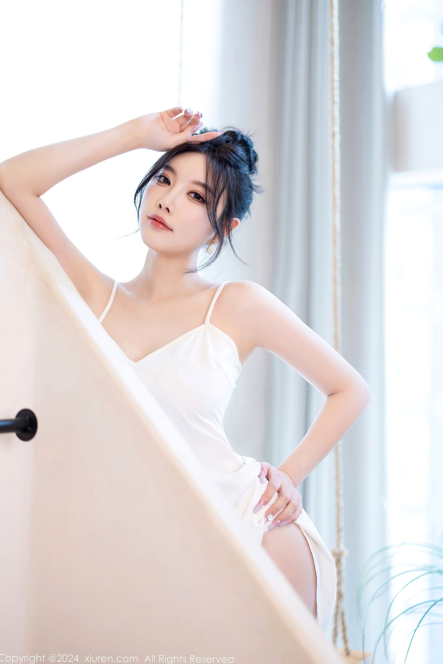 Gallery - XiuRen秀人网 - XiuRen -8538-杨晨晨Yome-纯欲风白色吊带长裙与白色丝袜室内私房写真-极致优雅诱惑-2024.05.14秀人网 - XiuRen 女神丝袜私房照诱惑 女神私房照_秀色女神 - image 55