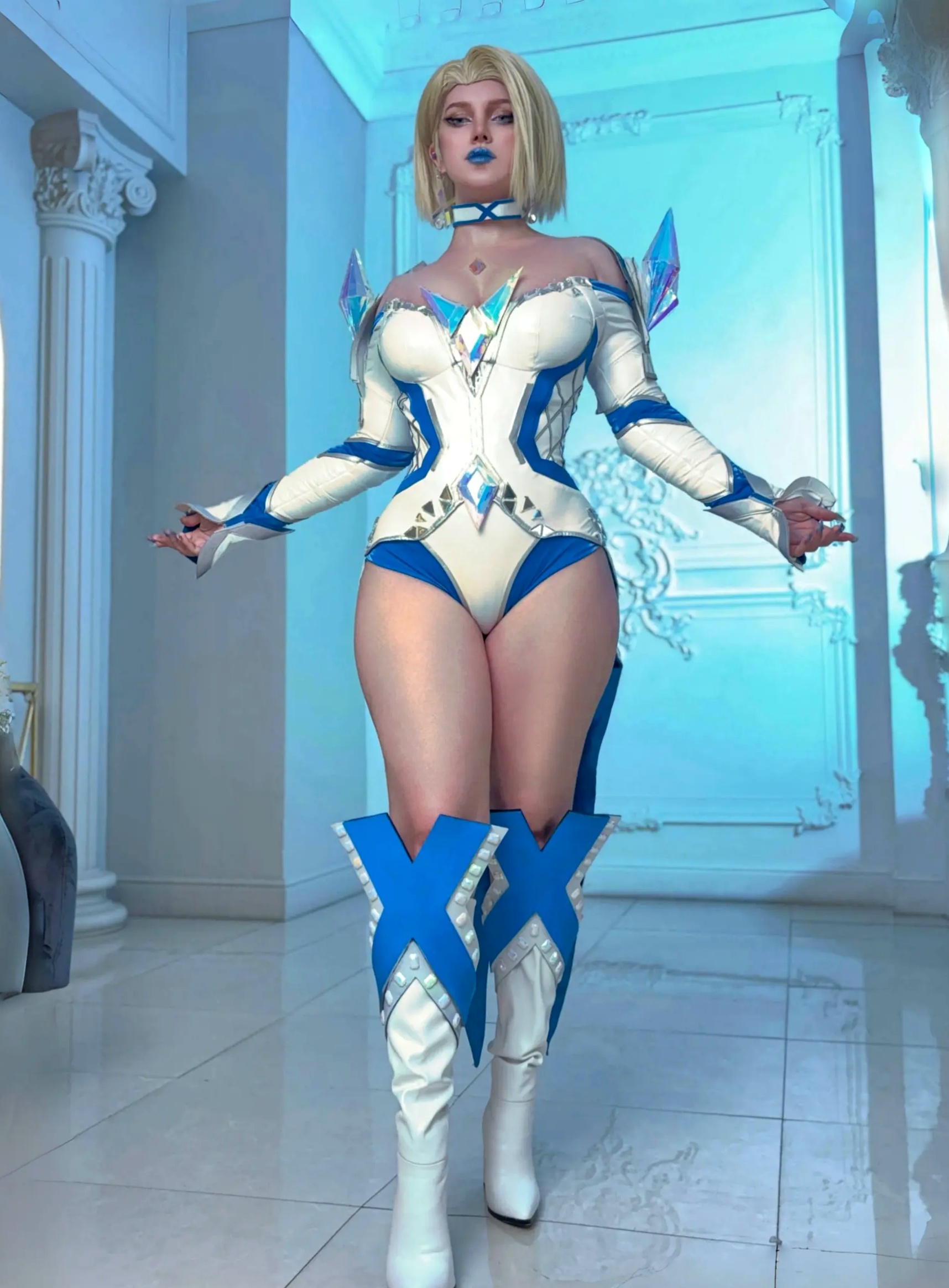 Gallery - Ulichan - Emma Frost X战警白皇后角色扮演，绝美欧美风情，冷艳御姐cosplay私房写真角色扮演欧美冷艳女神气质性感 女神私房照_秀色女神 - image 9