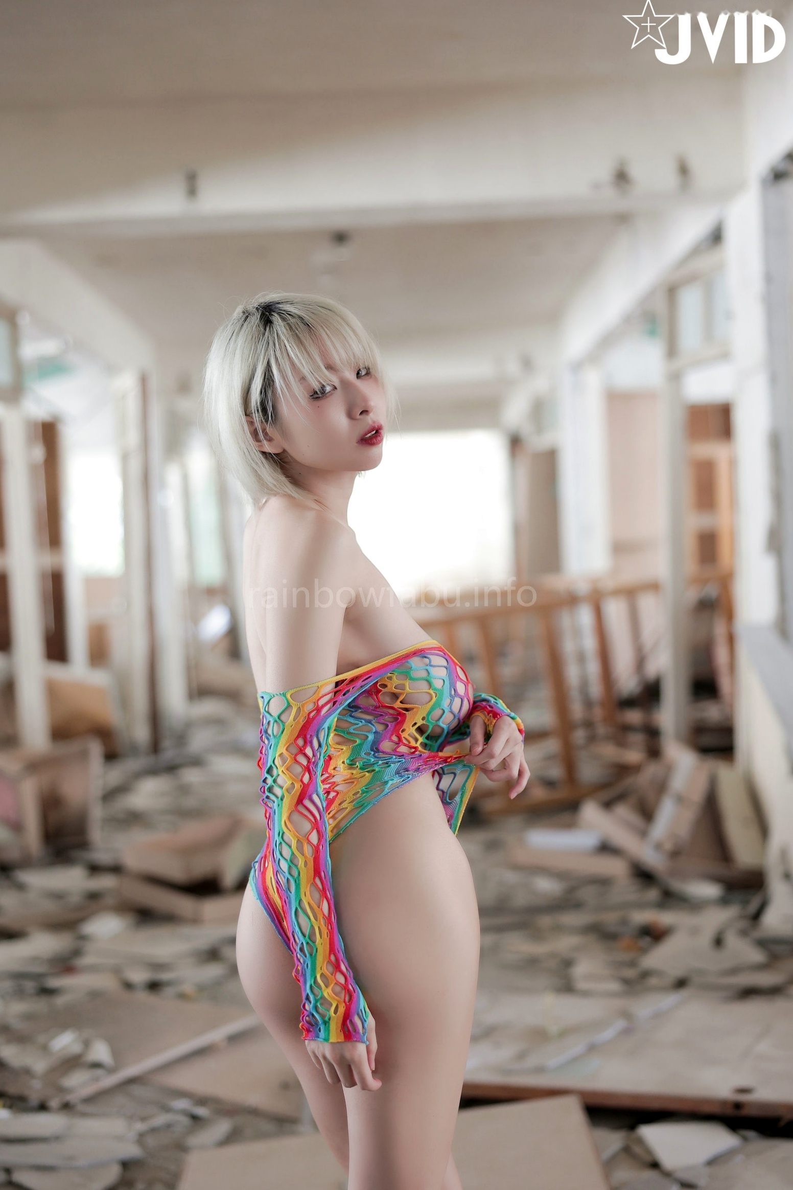 Gallery - JVID-黎菲儿-废墟荒野大尺度写真-七彩渔网诱惑秀JVID大尺度诱惑野性户外 女神私房照_秀色女神 - image 74