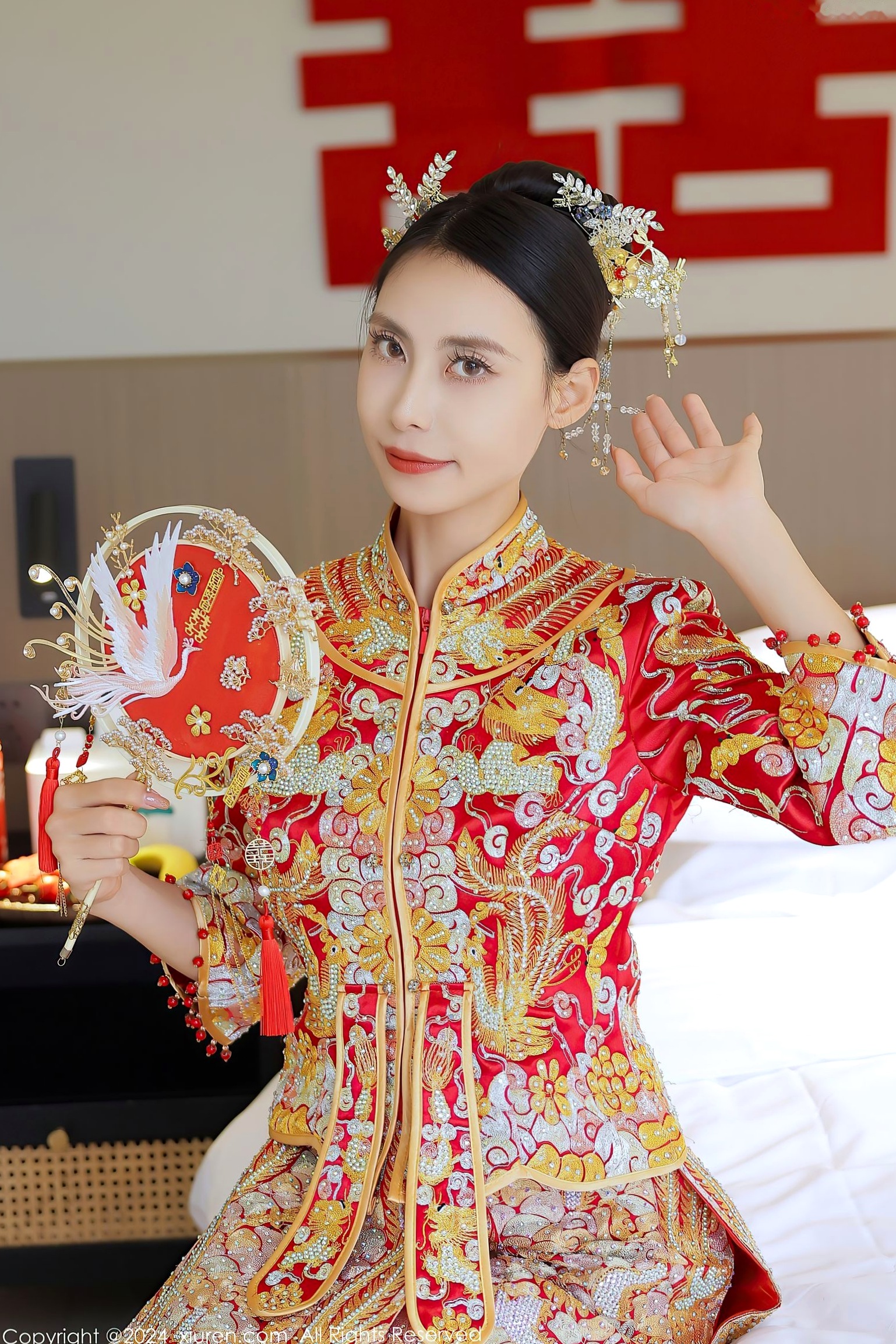 Gallery - XiuRen秀人网 - XiuRen -8534-lingyu69：中式新娘主题，古典红色嫁衣，极致私房诱惑，气质冷艳女神秀人网 - XiuRen 婚纱性感私房照女神诱惑气质冷艳 女神私房照_秀色女神 - image 1