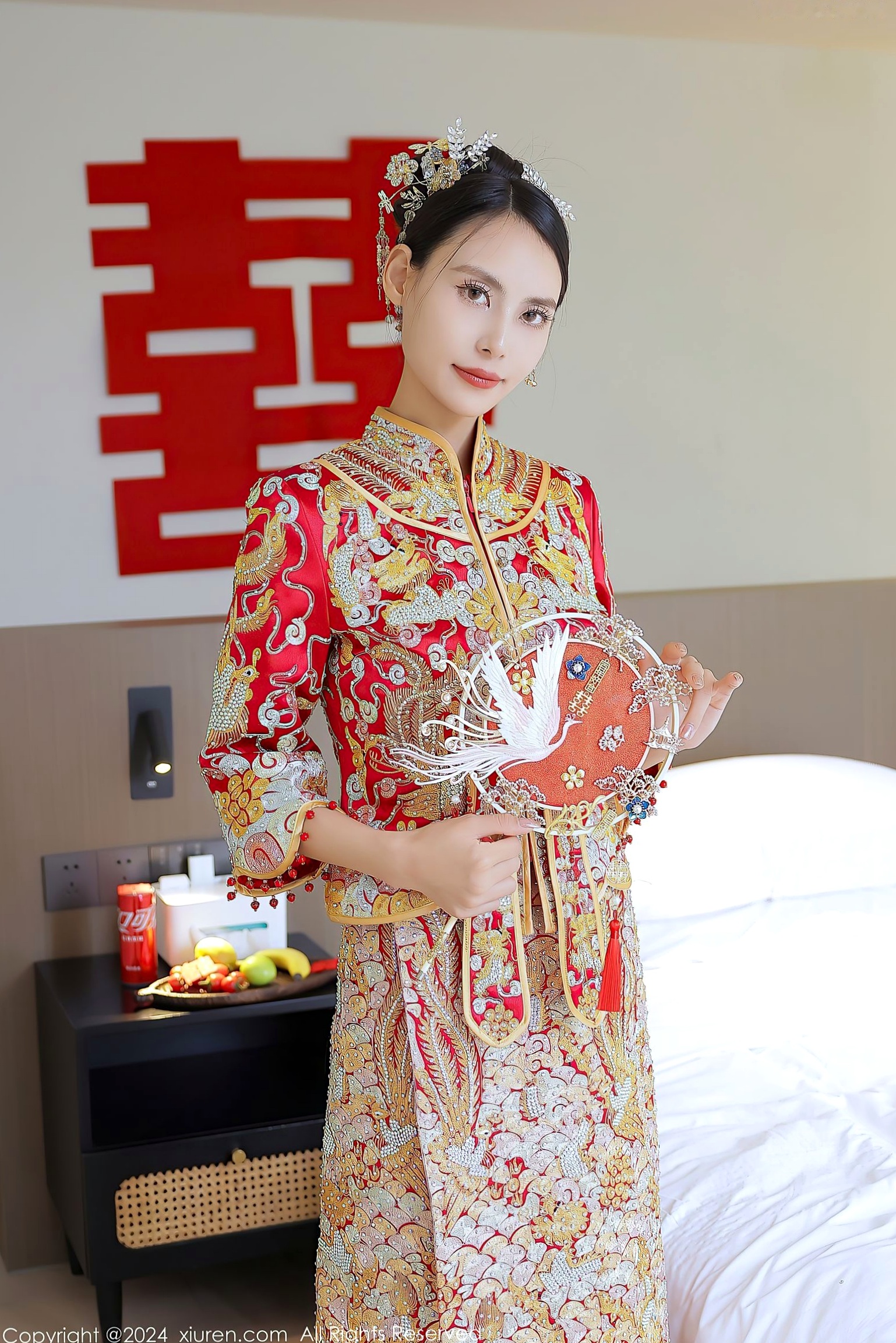 Gallery - XiuRen秀人网 - XiuRen -8534-lingyu69：中式新娘主题，古典红色嫁衣，极致私房诱惑，气质冷艳女神秀人网 - XiuRen 婚纱性感私房照女神诱惑气质冷艳 女神私房照_秀色女神 - image 6