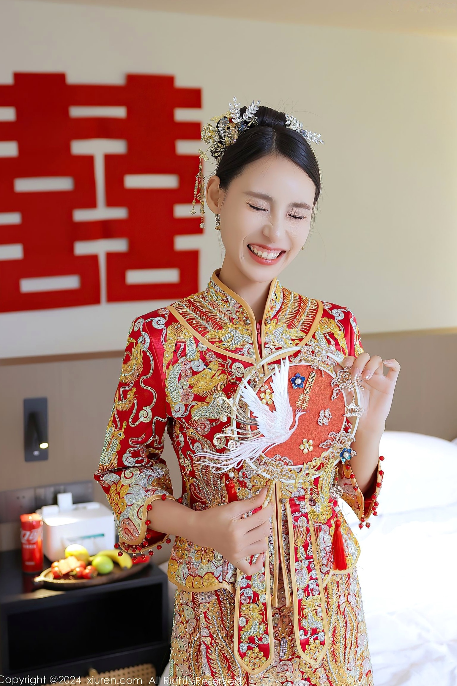 Gallery - XiuRen秀人网 - XiuRen -8534-lingyu69：中式新娘主题，古典红色嫁衣，极致私房诱惑，气质冷艳女神秀人网 - XiuRen 婚纱性感私房照女神诱惑气质冷艳 女神私房照_秀色女神 - image 8